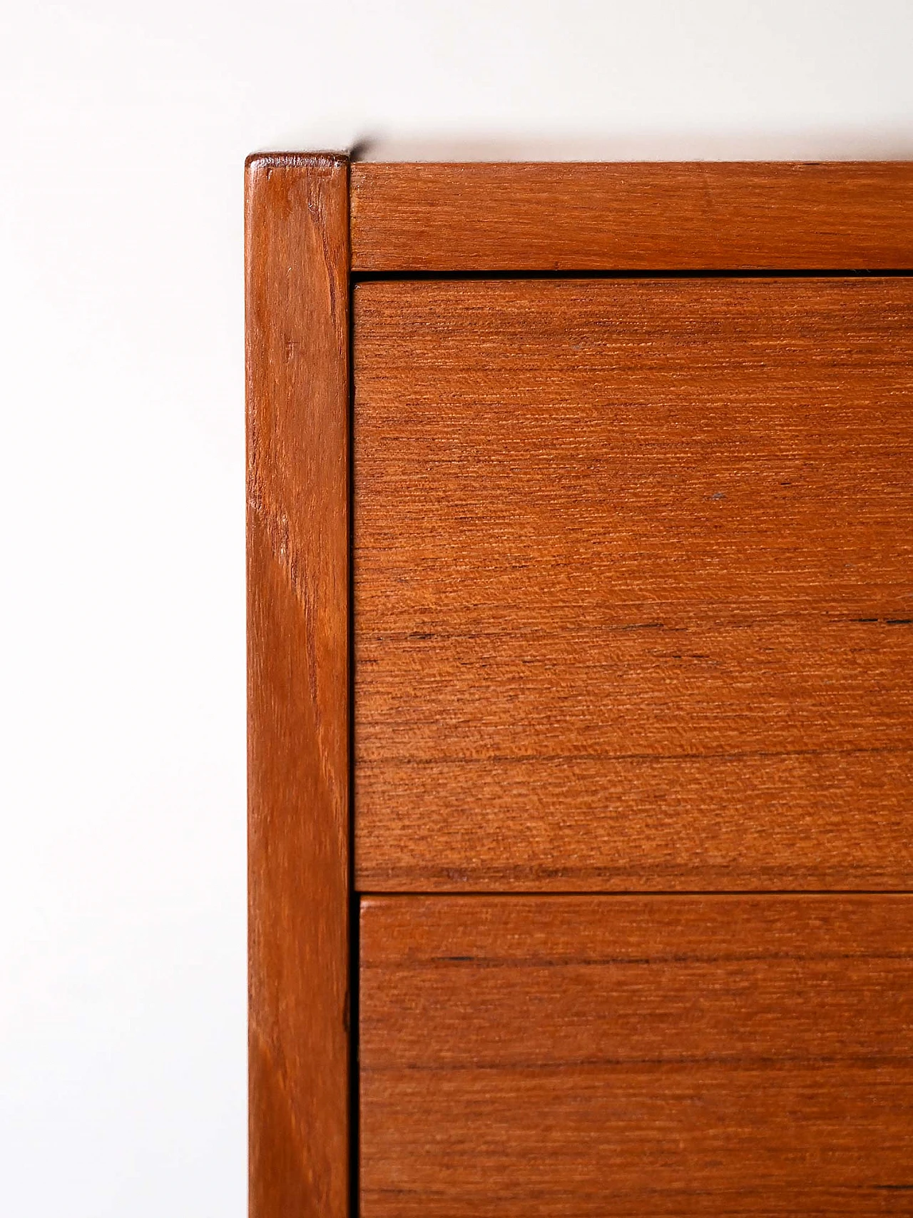 Entryway low sideboard in teak with drawers, 1960s 6