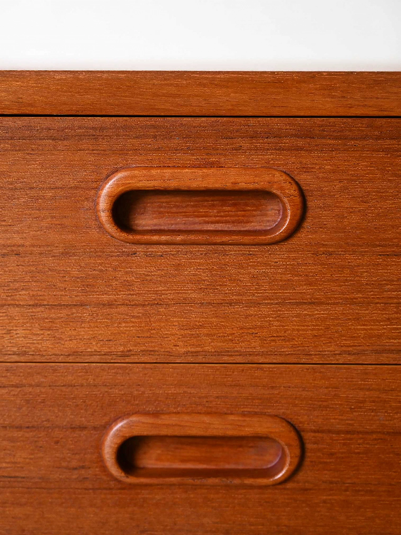 Entryway low sideboard in teak with drawers, 1960s 7