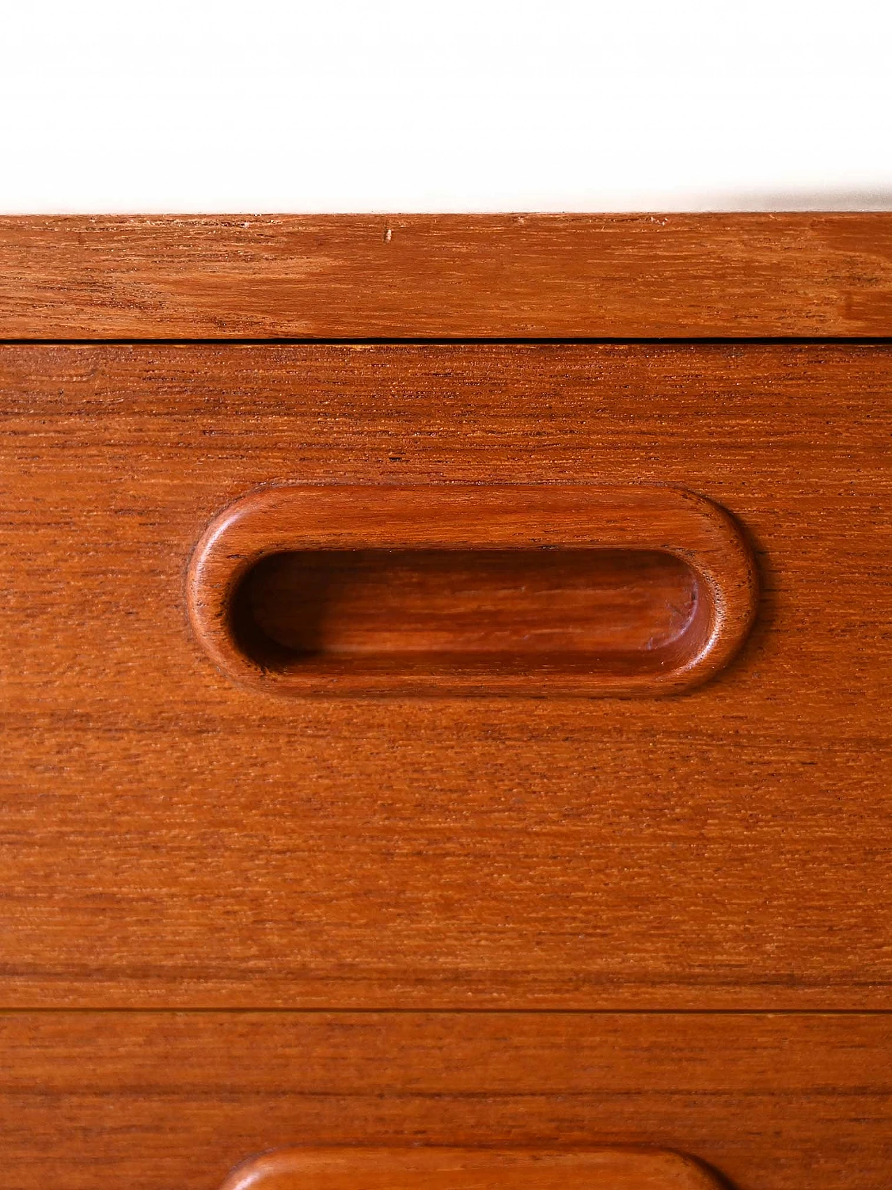 Entryway low sideboard in teak with drawers, 1960s 10