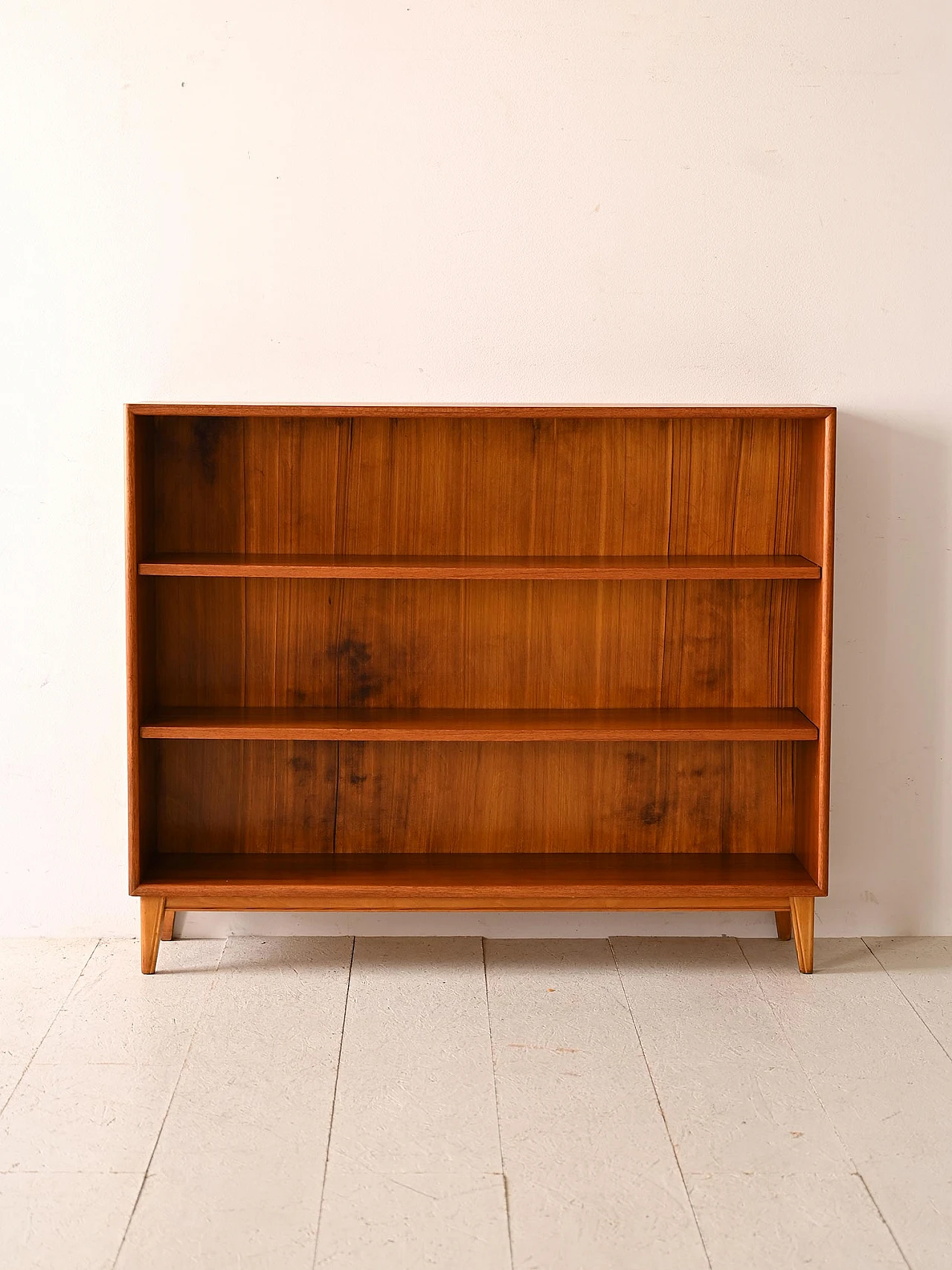 Oak wood bookcase with three shelves, 1960s 2