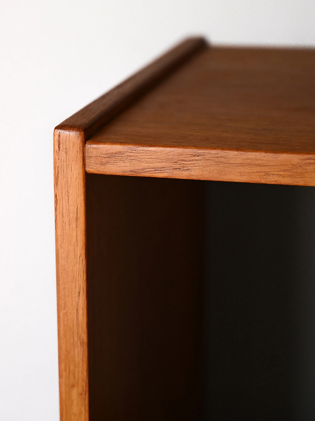 Scandinavian wooden bookcase with 3 adjustable shelves, 1960s 4