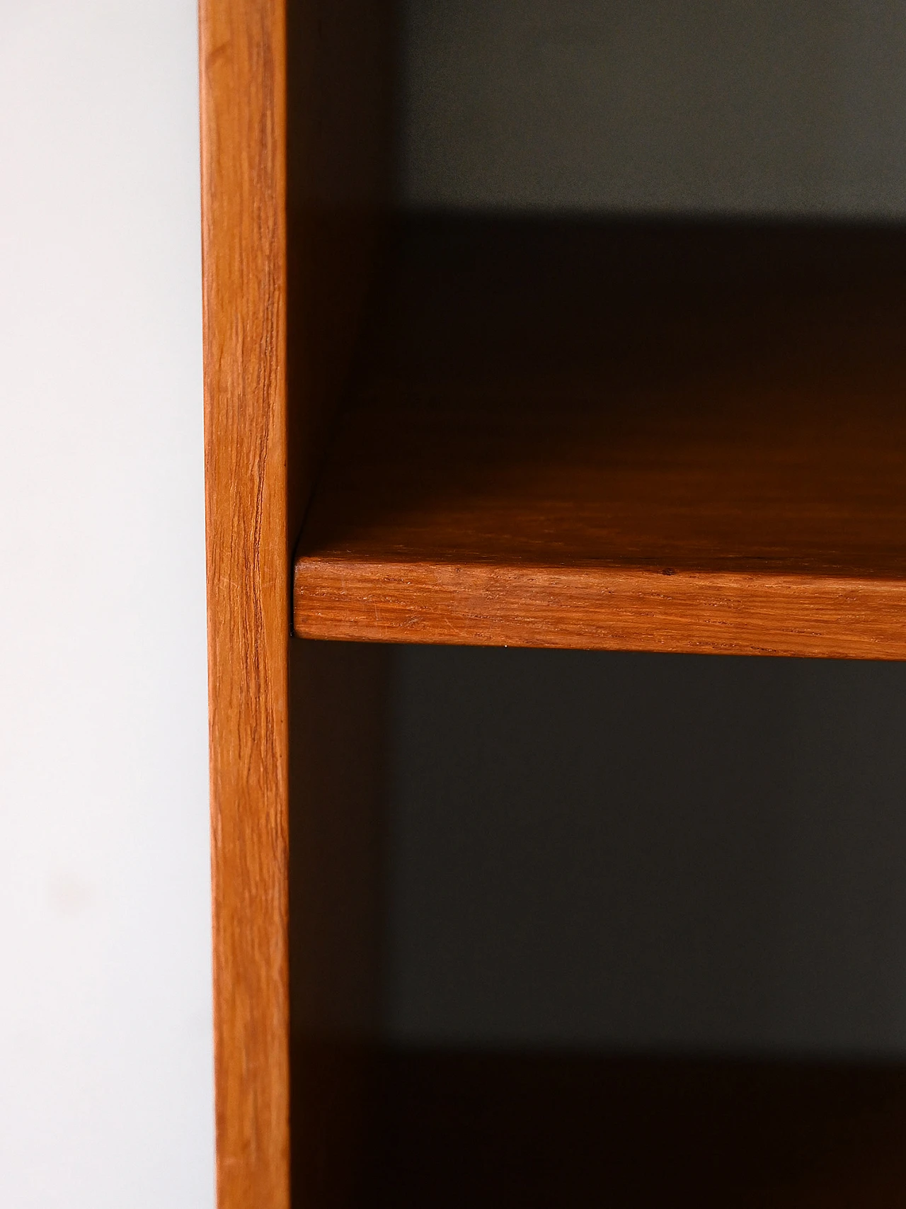 Scandinavian wooden bookcase with 3 adjustable shelves, 1960s 6