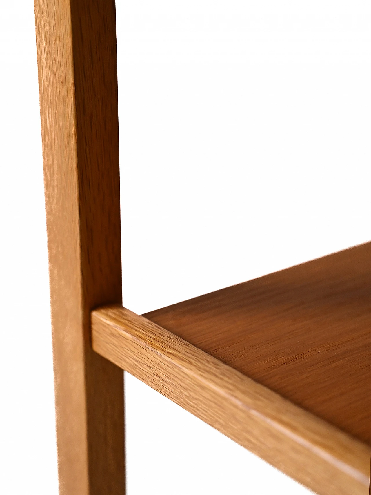 Pair of oak wood bedside tables with drawer, 1960s 10