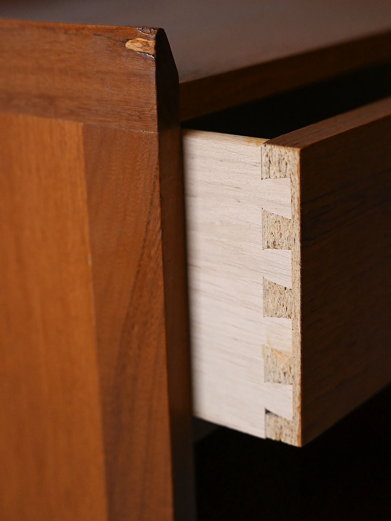 Pair of Scandinavian bedside tables with open compartment, 1960s 13