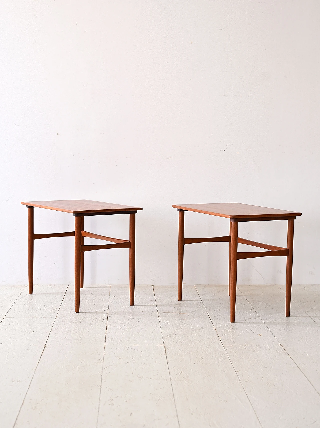 Pair of Scandinavian teak coffee tables, 1960s 3