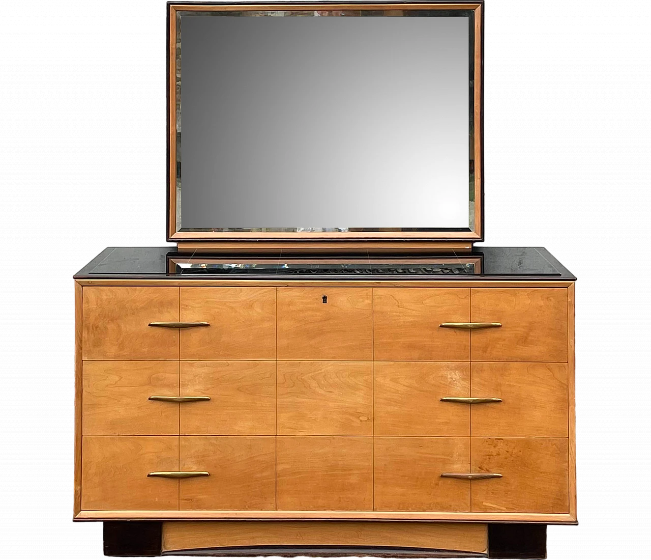 Ash-root dresser and mirror, 1940s 8