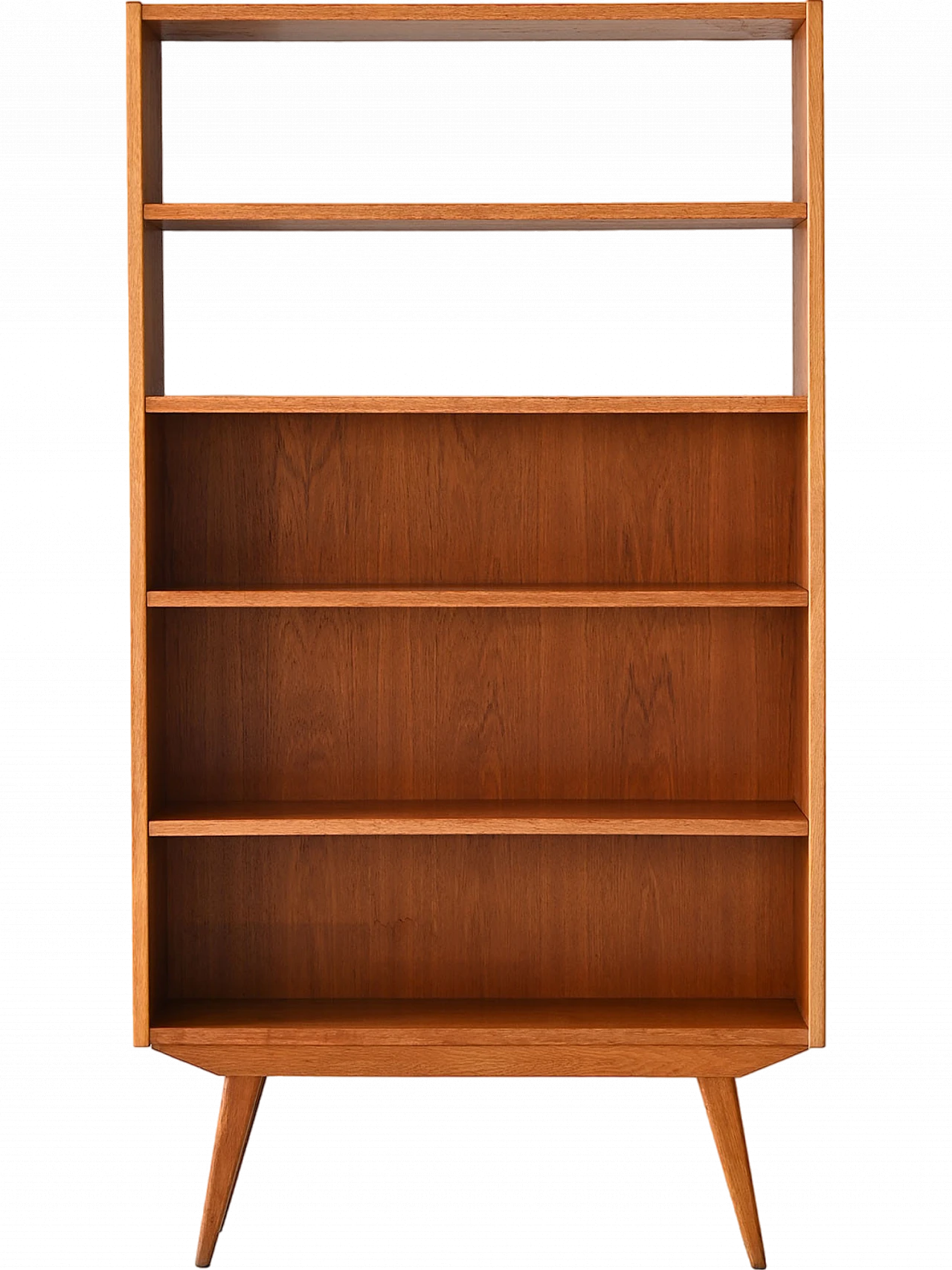 Scandinavian teak and oak bookcase, 1960s 9