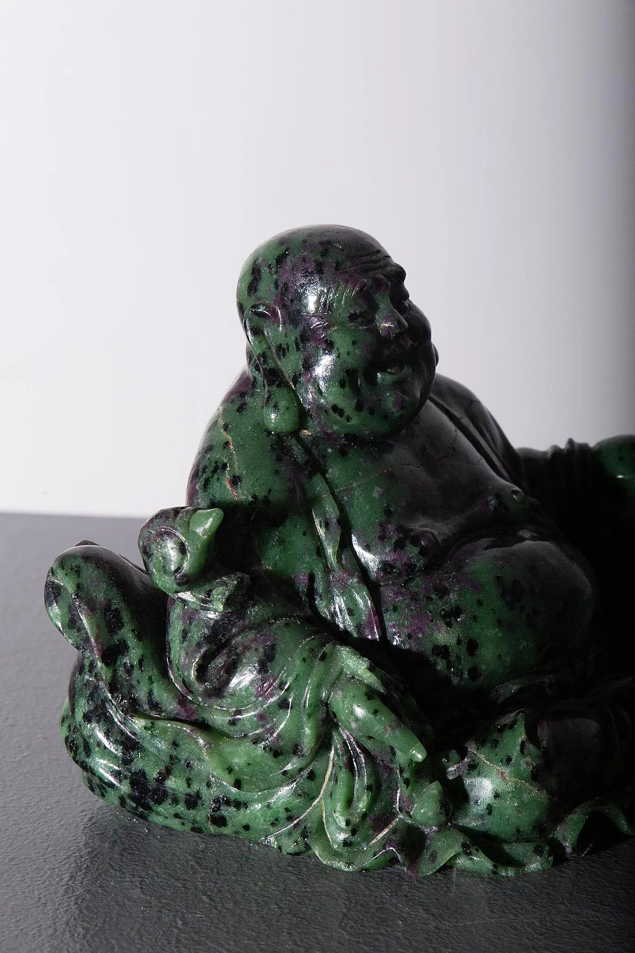 The laughing Buddha, Jade statue 2