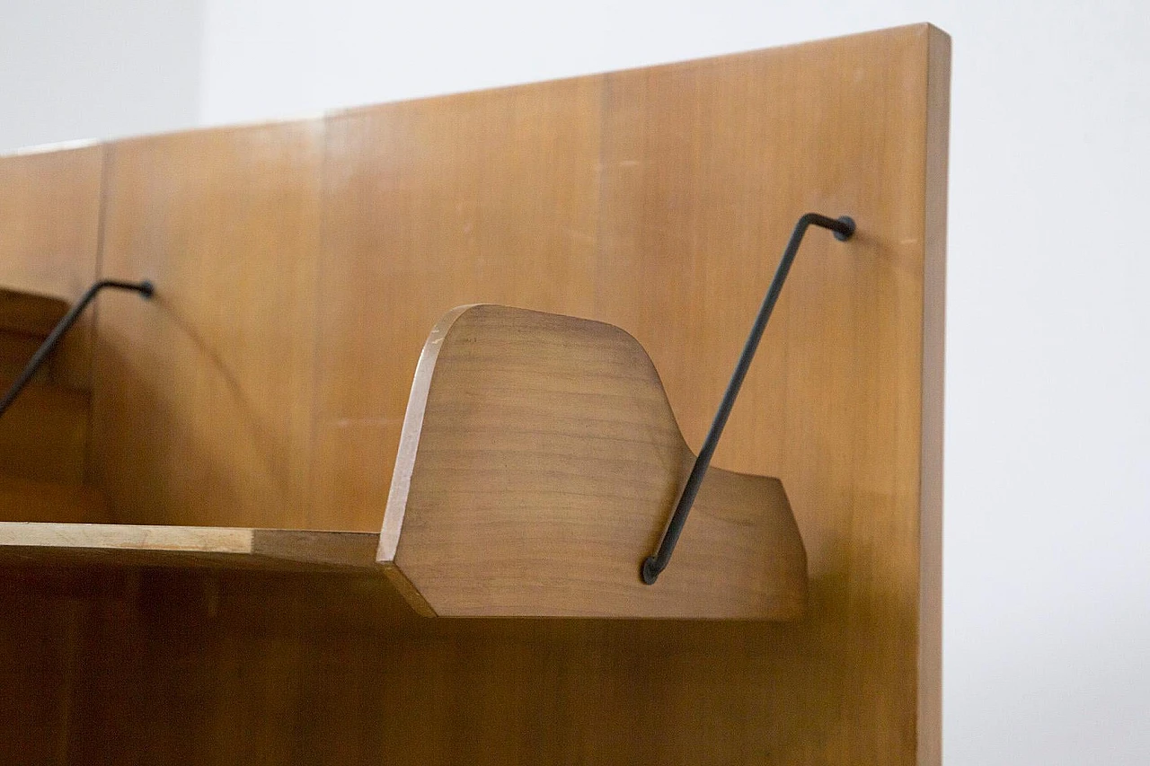 Wooden & brass cabinet by F.lli Reguitti for La Permanente, 1950s 10