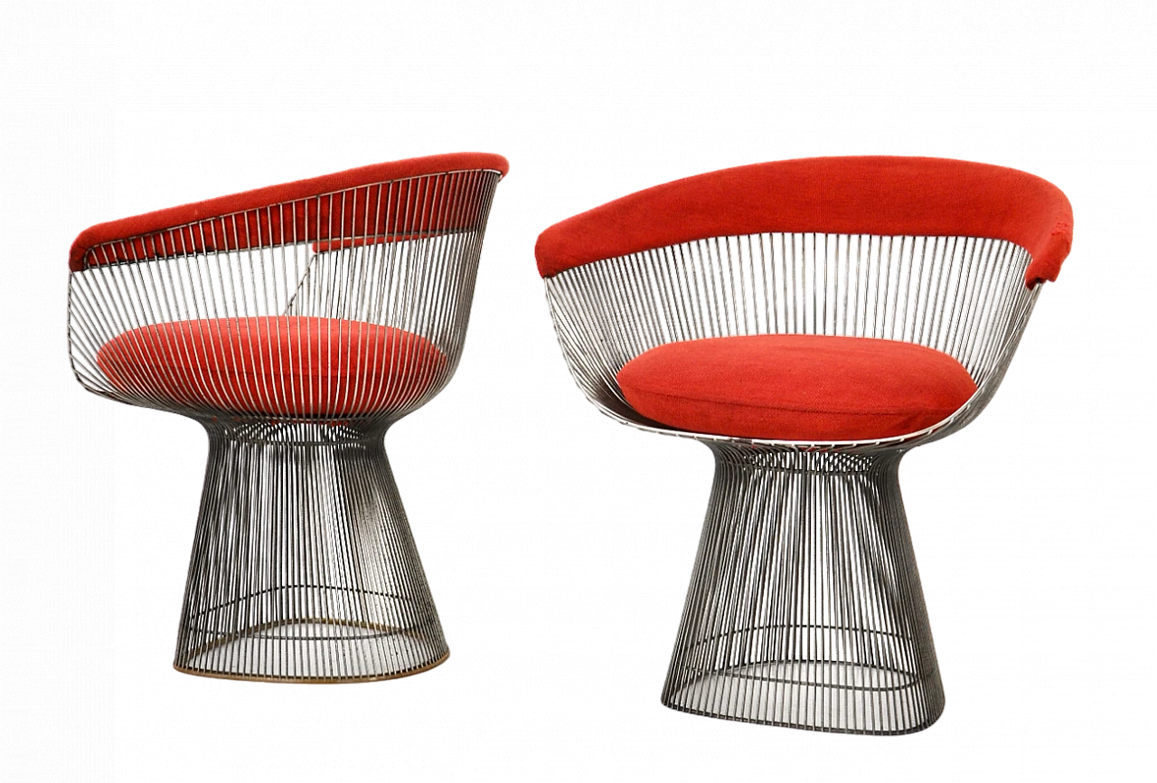 Pair of chairs by Warren Platner for Knoll International, 1960s 14