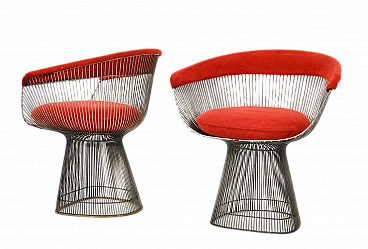 Pair of chairs by Warren Platner for Knoll International, 1960s