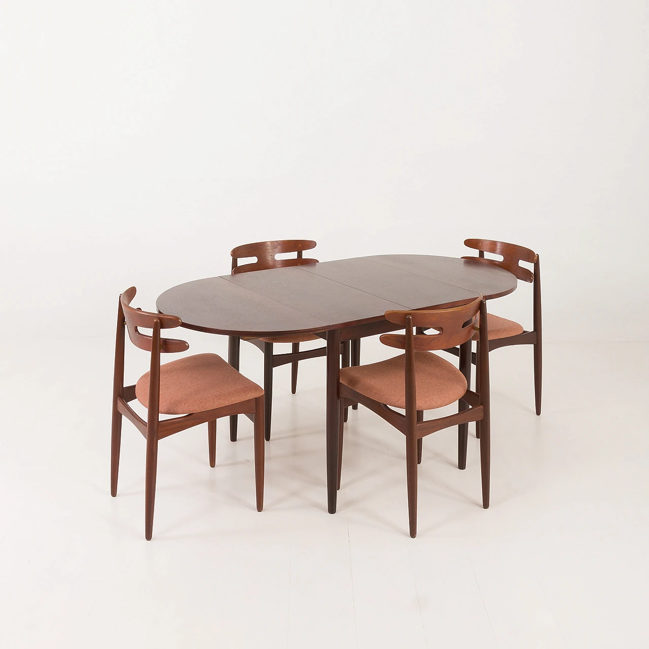 4 Teak dining chairs 178 by J. Andersen for Bramin, 1960s 19