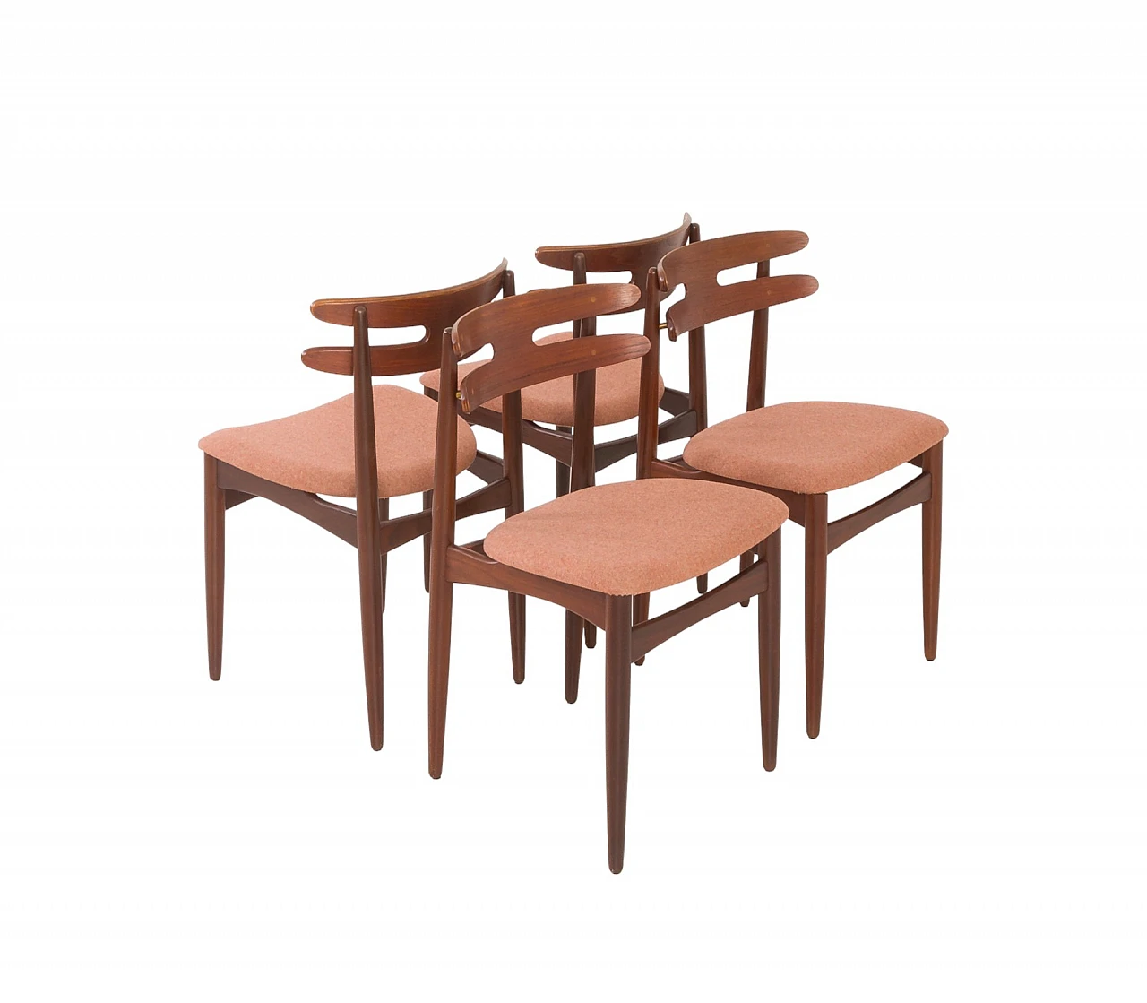 4 Teak dining chairs 178 by J. Andersen for Bramin, 1960s 22