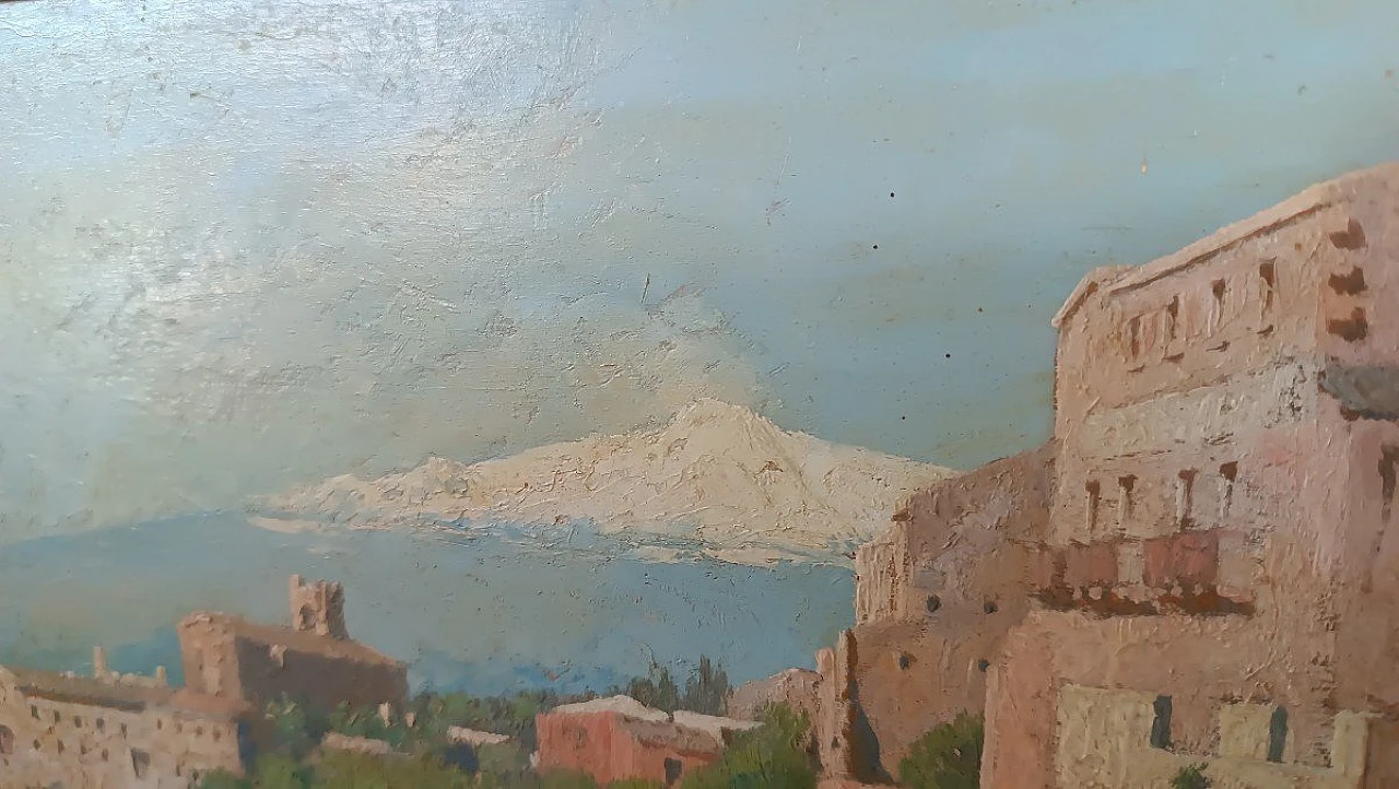 M. Mirabella, Etna with snow-capped peak, oil on canvas, 1908 6