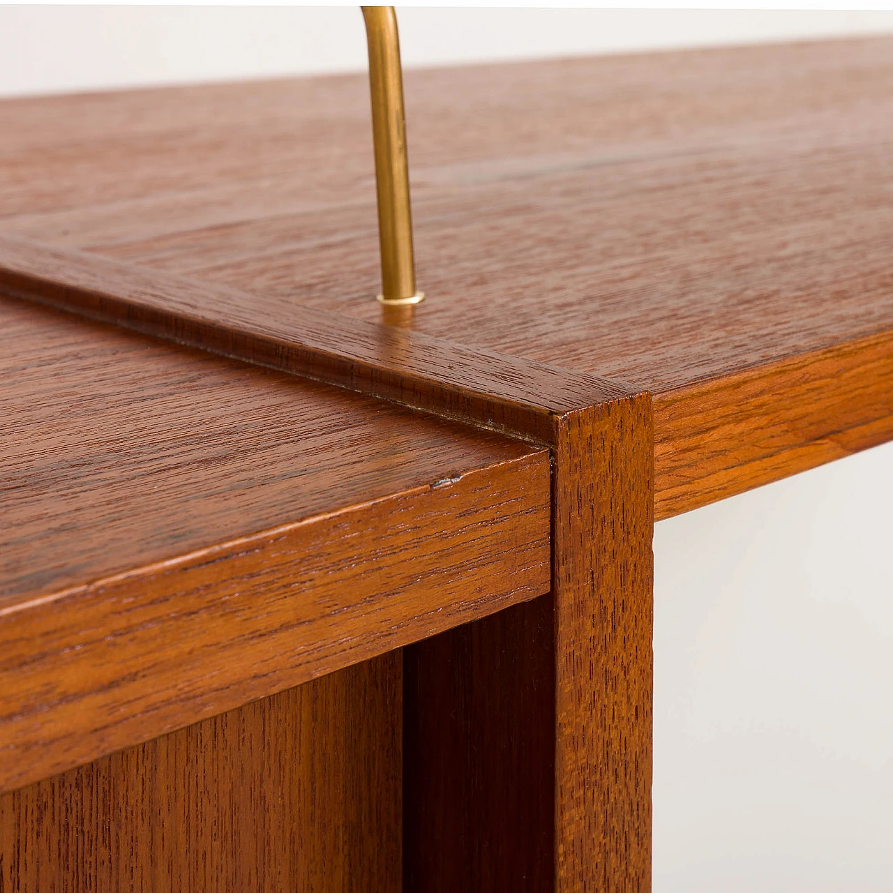 PS system wall unit in teak with desk by Preben Sorensen, 1960s 3