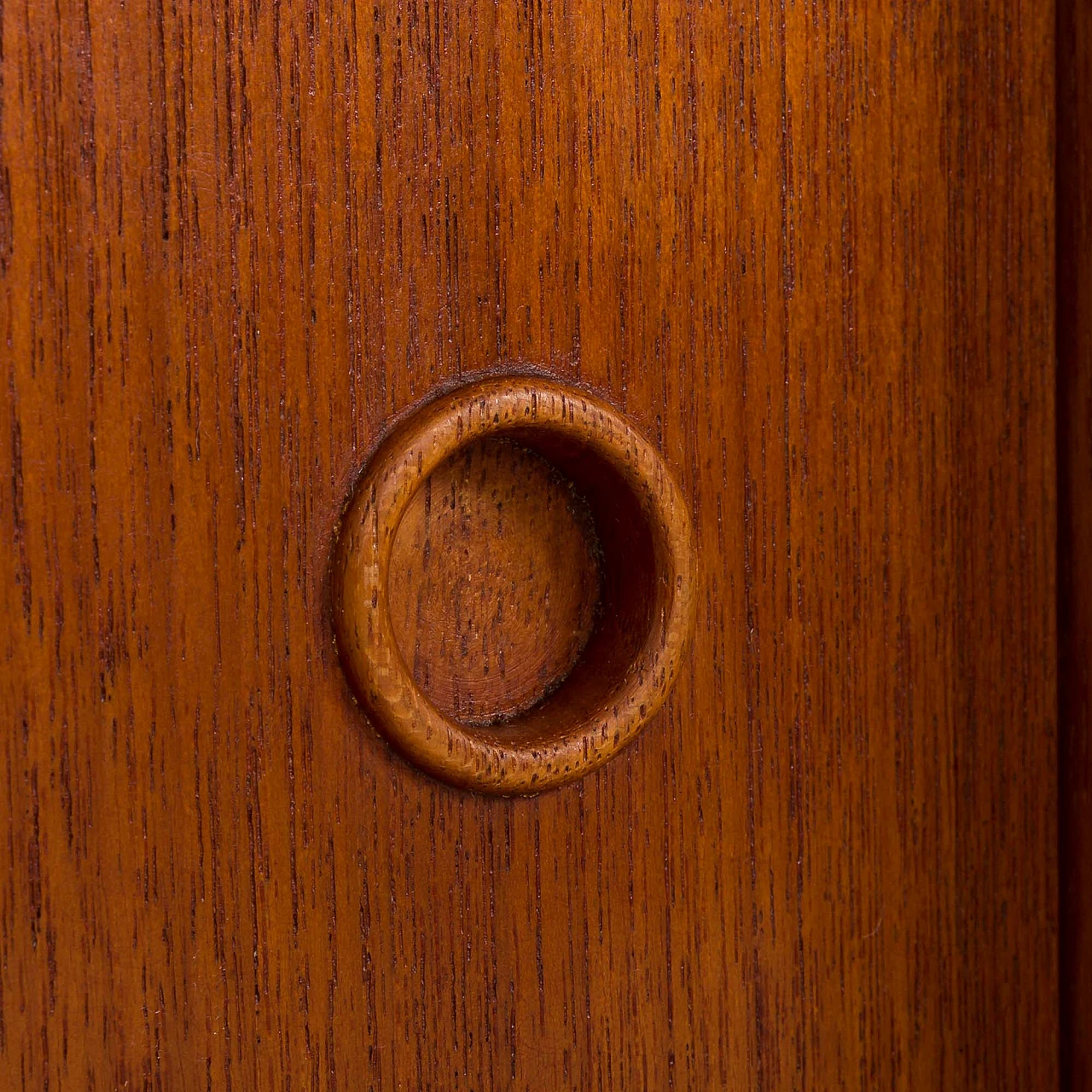 PS system wall unit in teak with desk by Preben Sorensen, 1960s 4