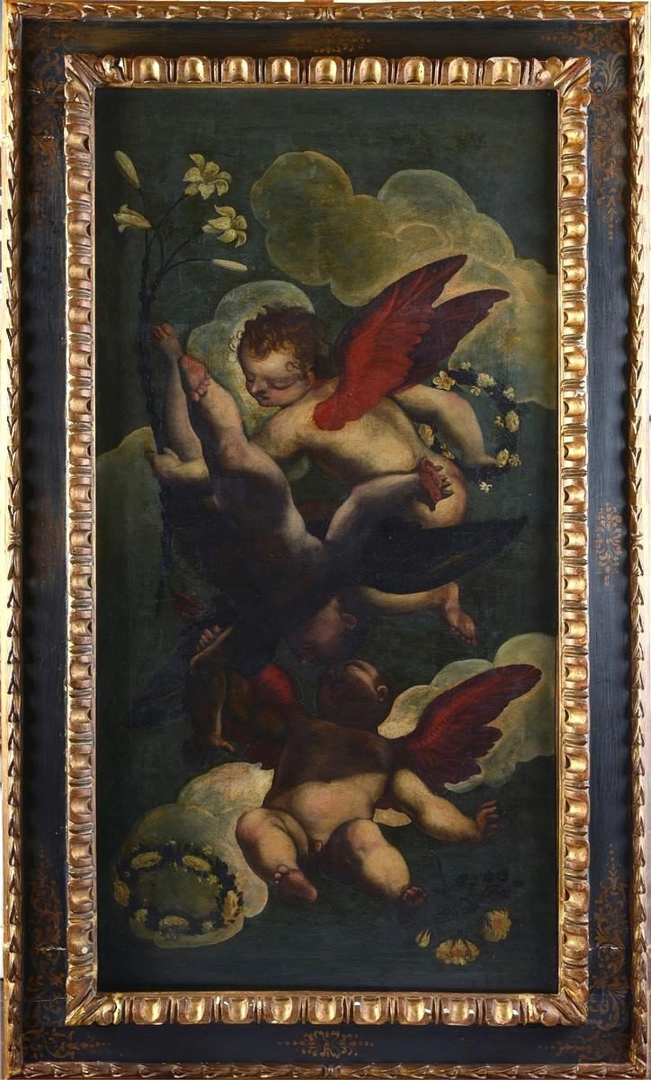 Putti di sotto in su, oil on canvas, 17th century 1