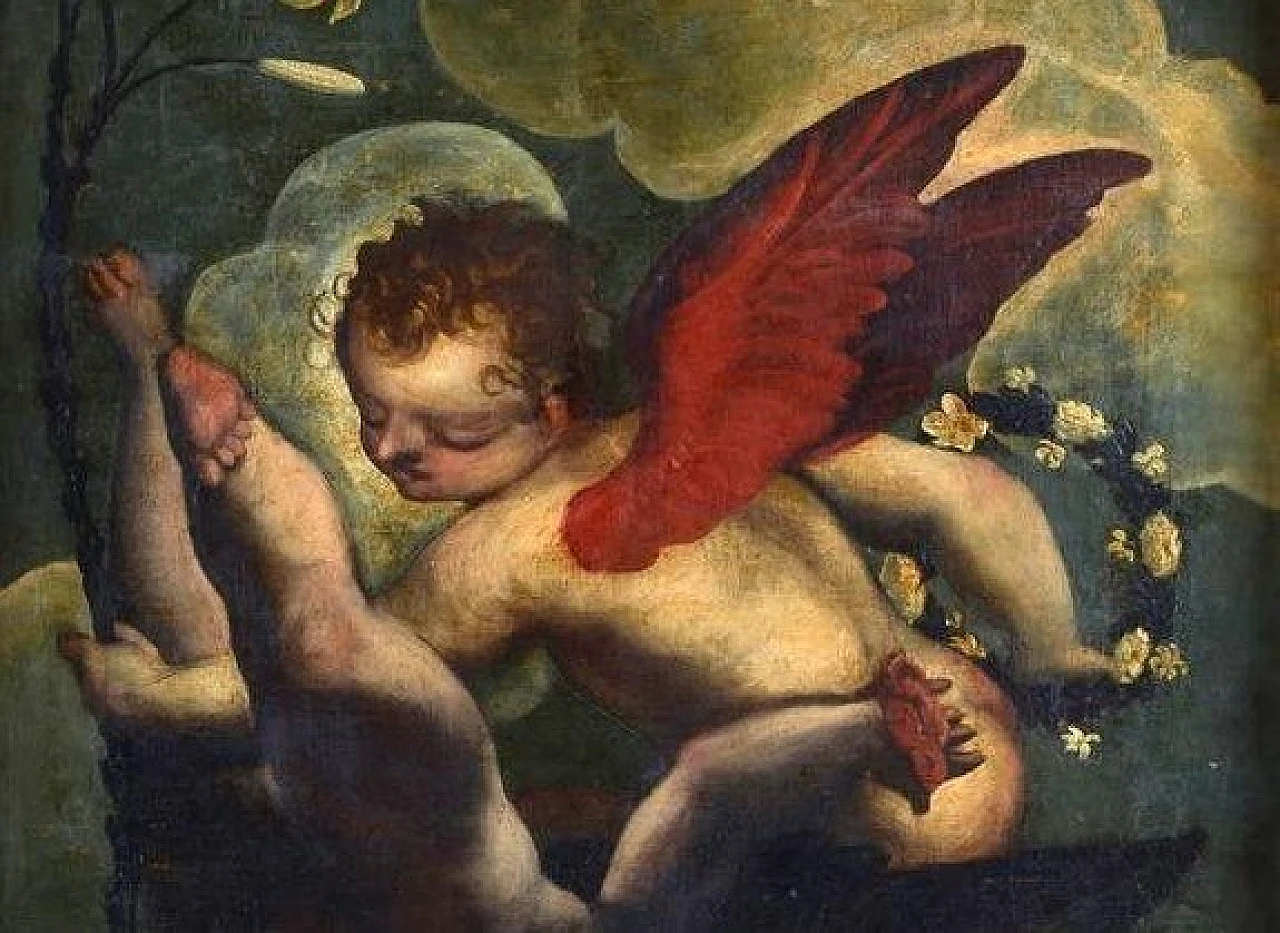 Putti di sotto in su, oil on canvas, 17th century 2