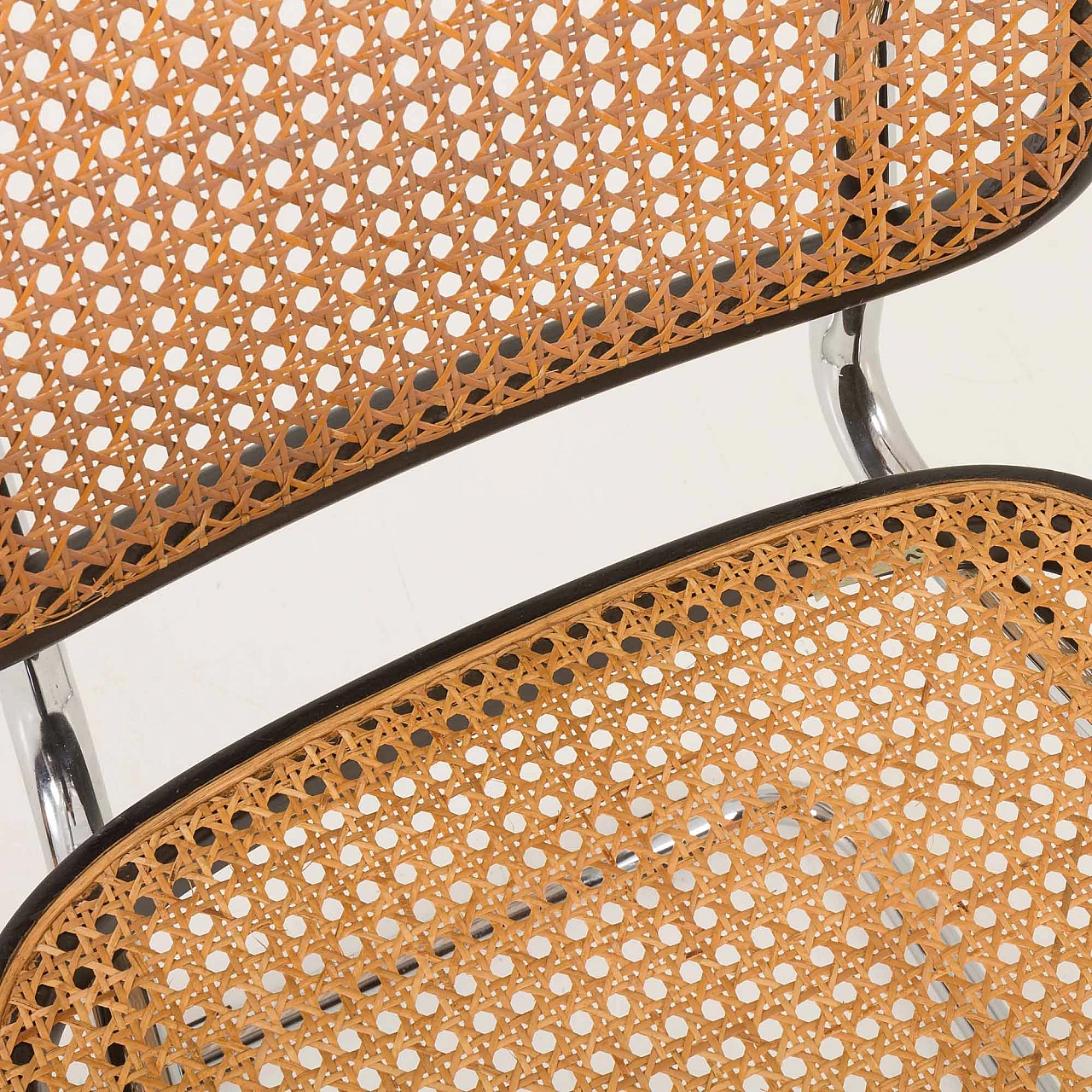 Cesca chair in woven cane & steel by M. Breuer for Gavina, 1960s 11