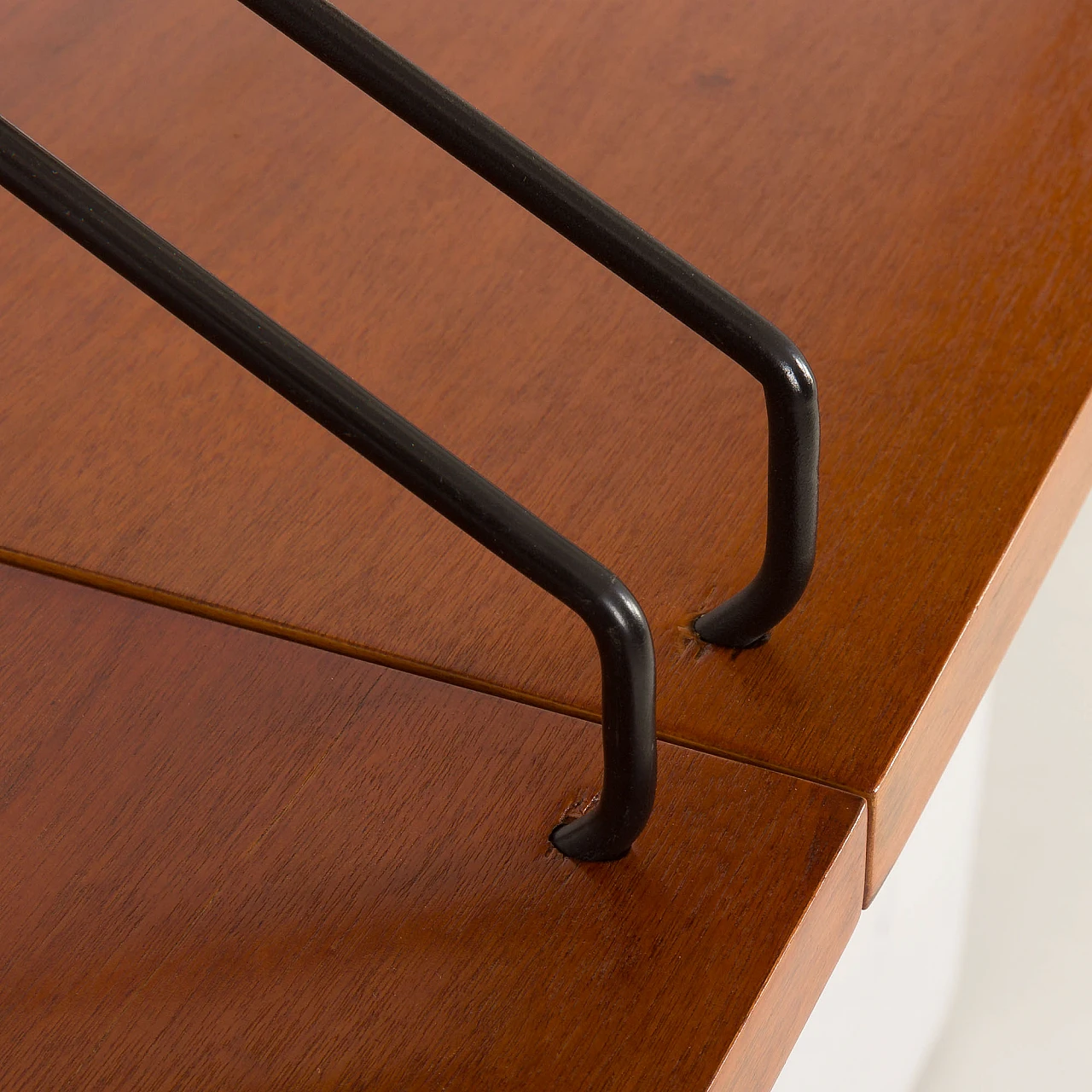 Two bay shelving wall unit in teak in Cadovius style, 1970s 8