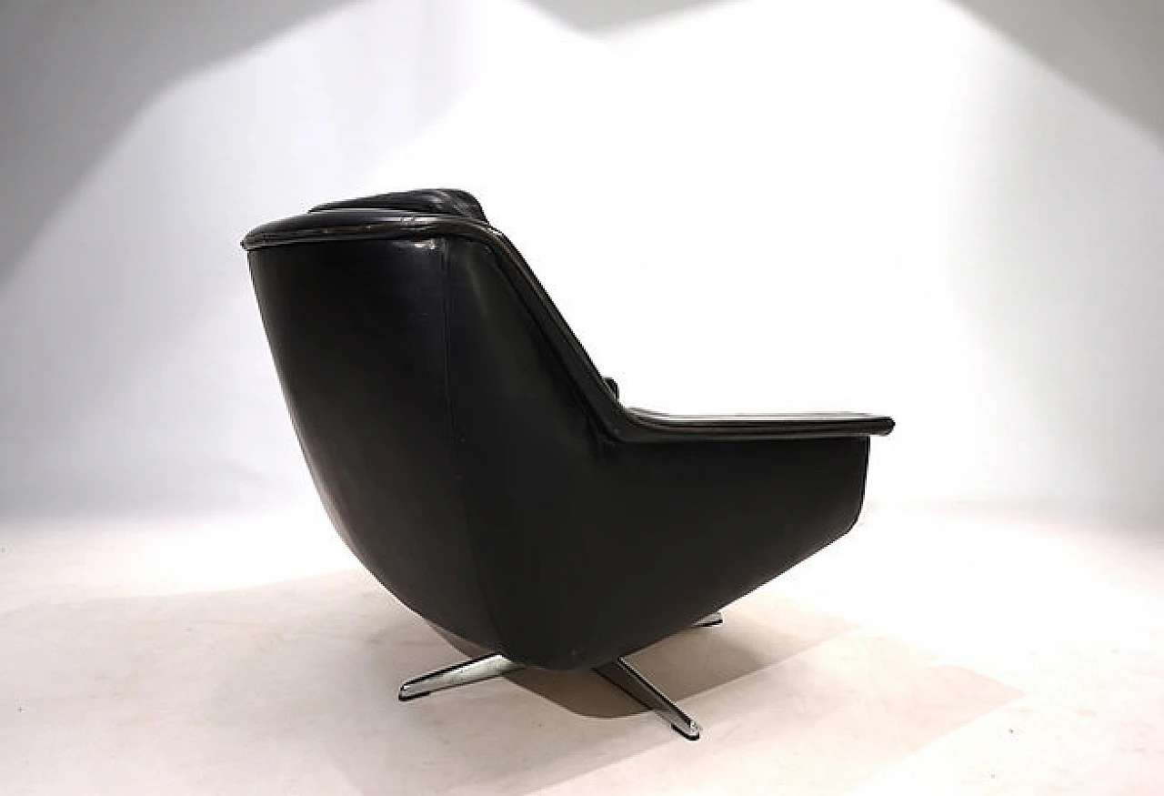 ESA 802 leather lounge chair by Werner Langenfeld, 1960s 9