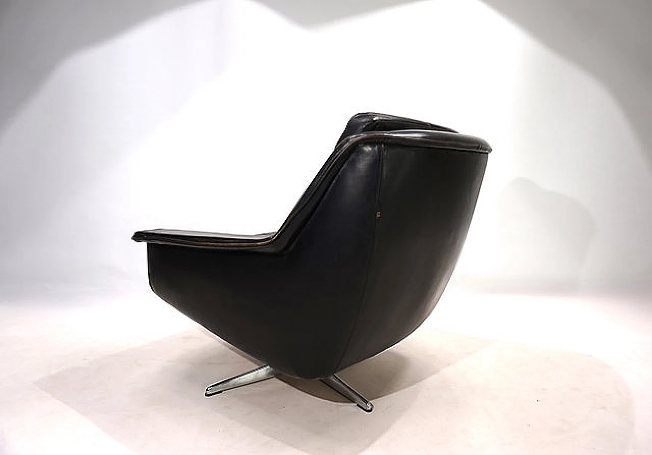 ESA 802 leather lounge chair by Werner Langenfeld, 1960s 11