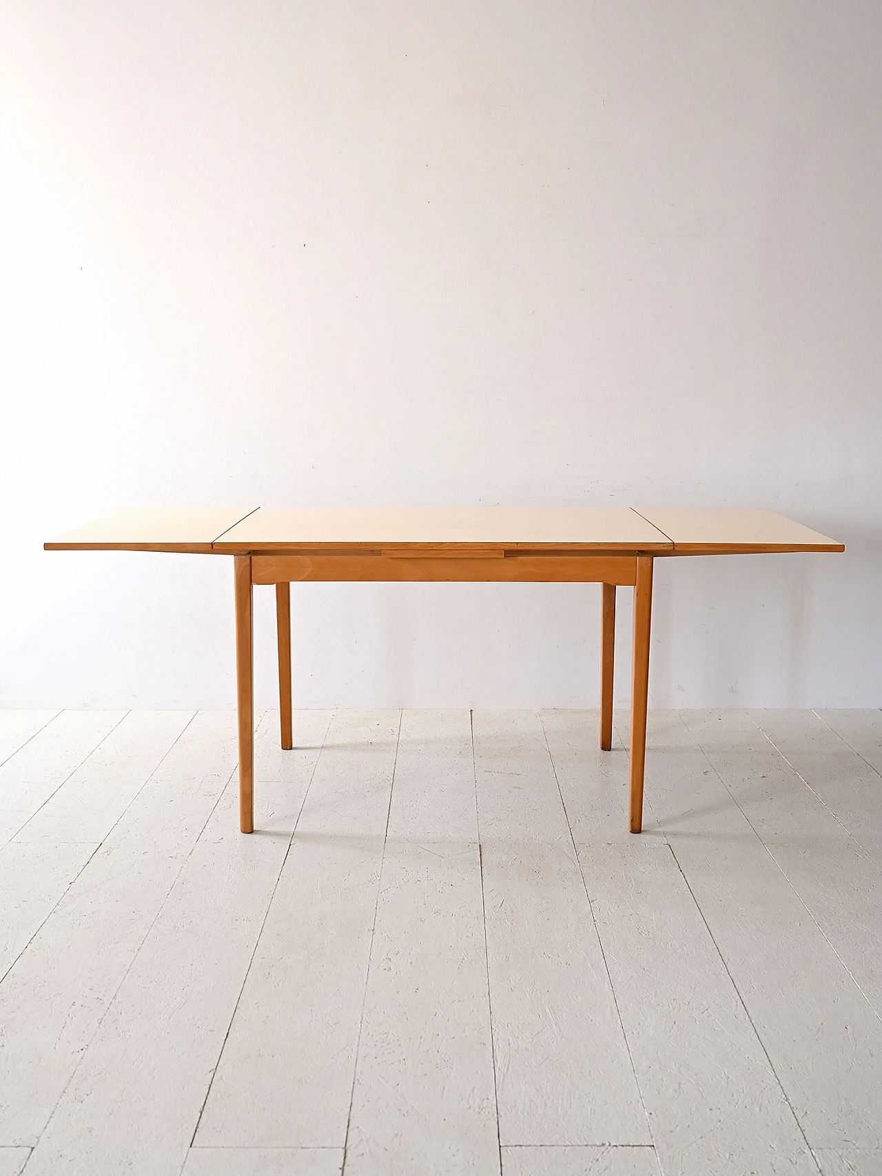 Extending wooden table with formica top, 1960s 4