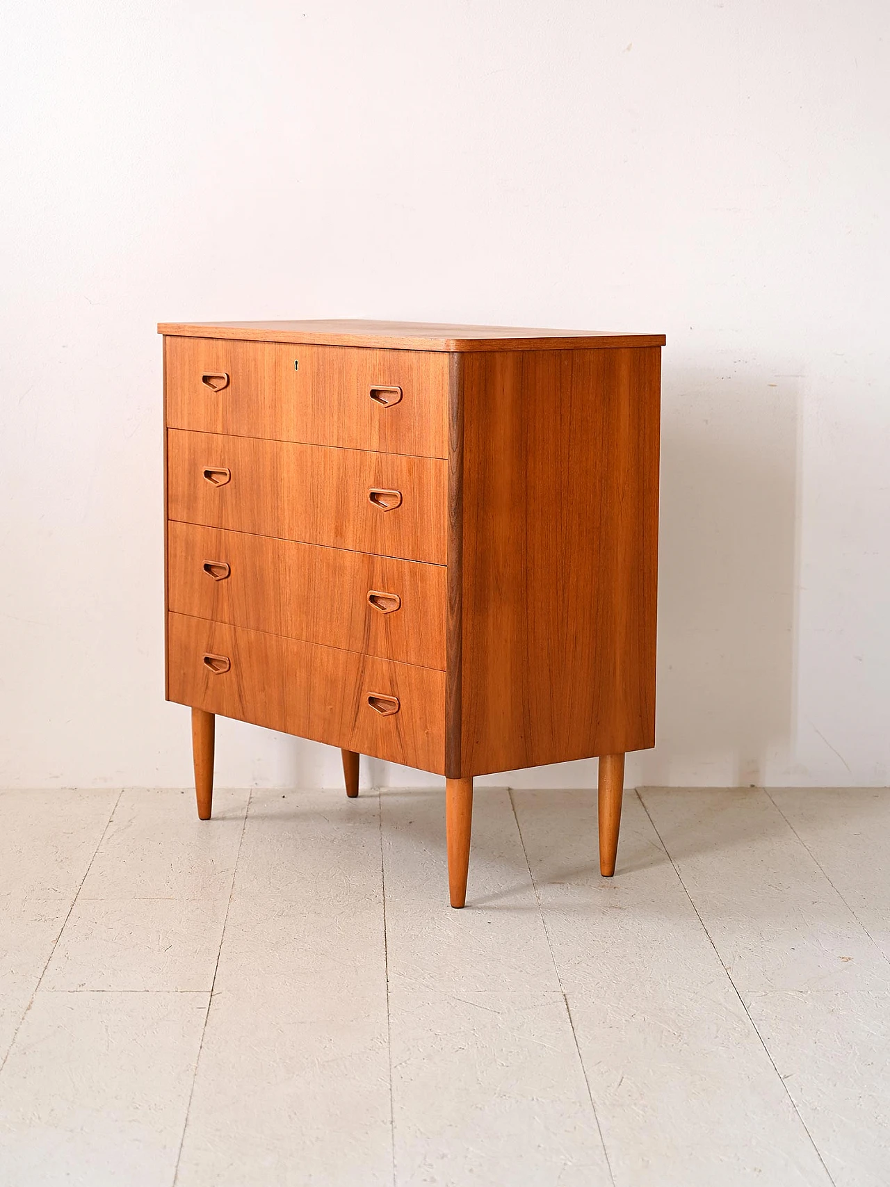 Cassettiera in teak, anni '60 4