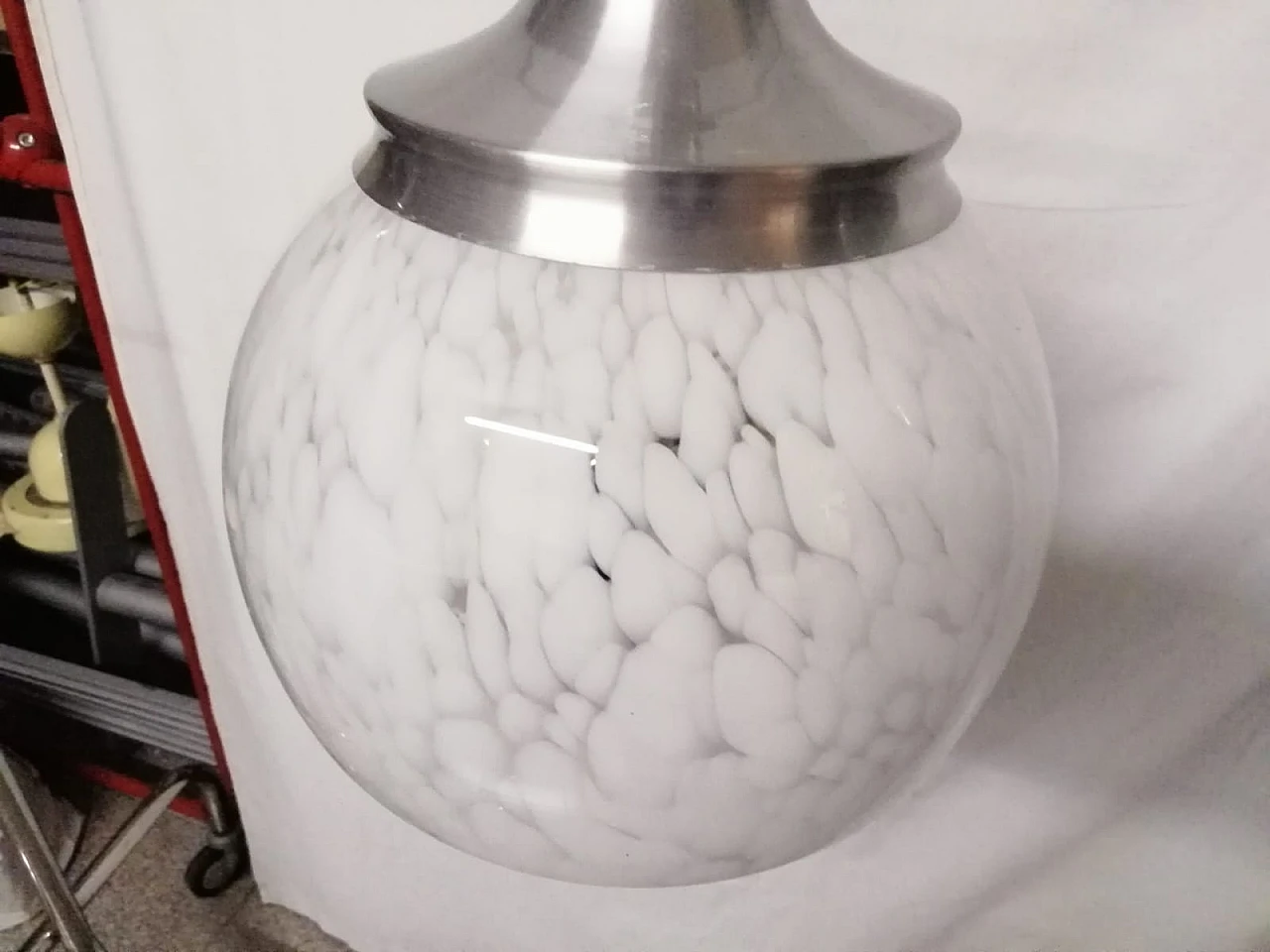 Lampadario in vetro di Murano attr. a C. Nason per Mazzega, anni '70 8