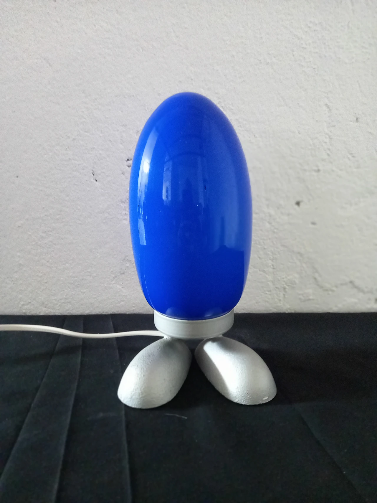 Dino Egg blue table lamp by Ikea, 1990s 1