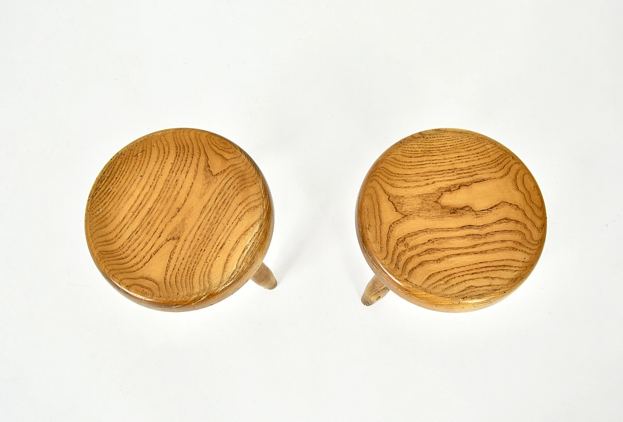 Pair of Berger stools by Charlotte Perriand, 1950s 3