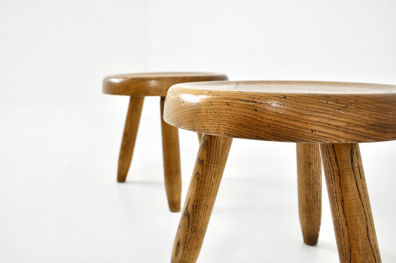 Pair of Berger stools by Charlotte Perriand, 1950s 6