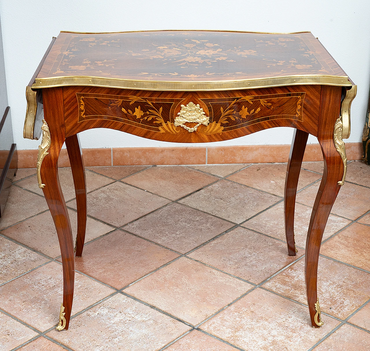 Napoleon III desk in exotic woods with bronze grafts, 19th century 5