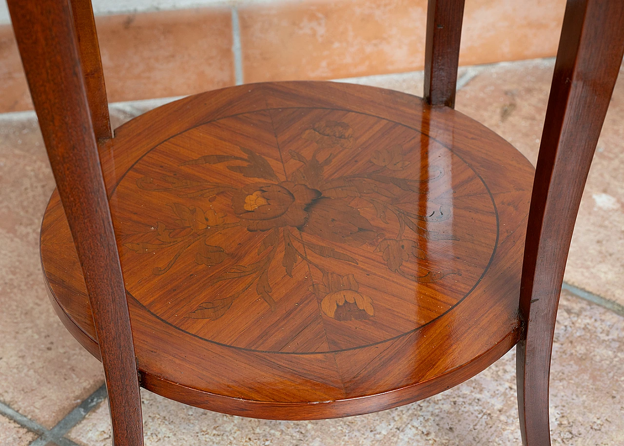 Napoleon III bedside table in exotic precious wood, early 20th century 3