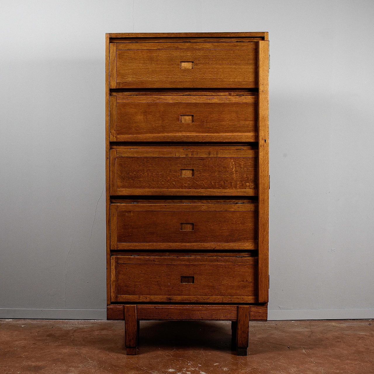 Oak file cabinet by di Staverton for RAF, 1960s 1