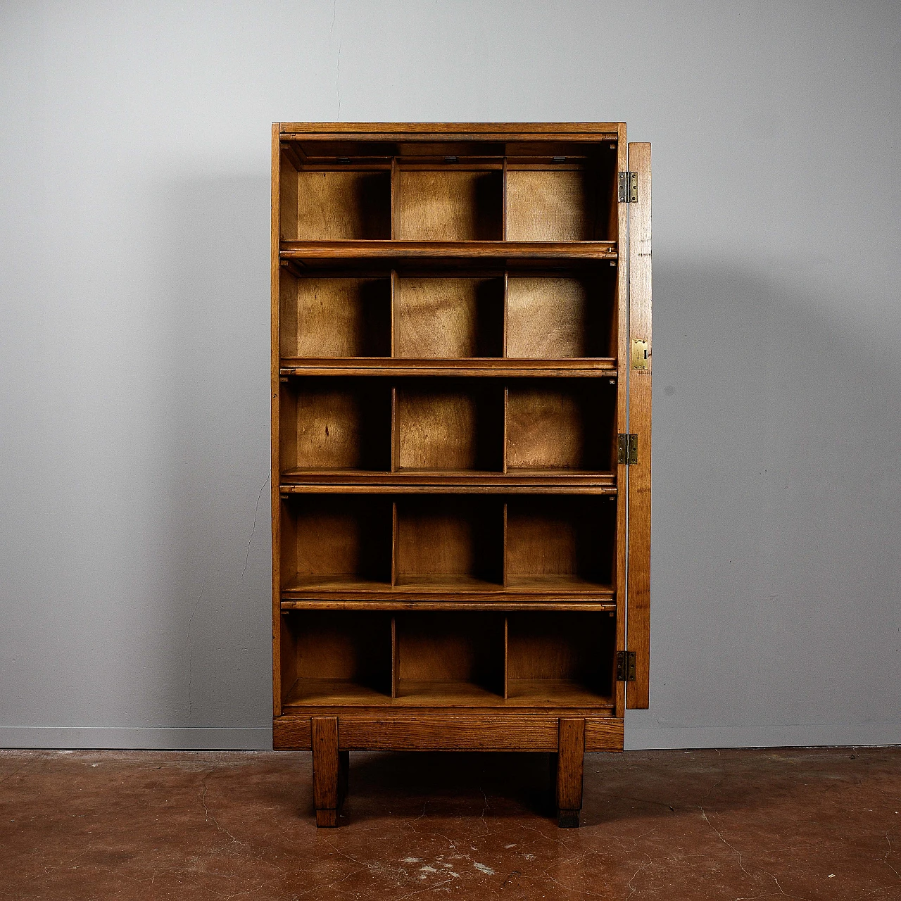 Oak file cabinet by di Staverton for RAF, 1960s 2