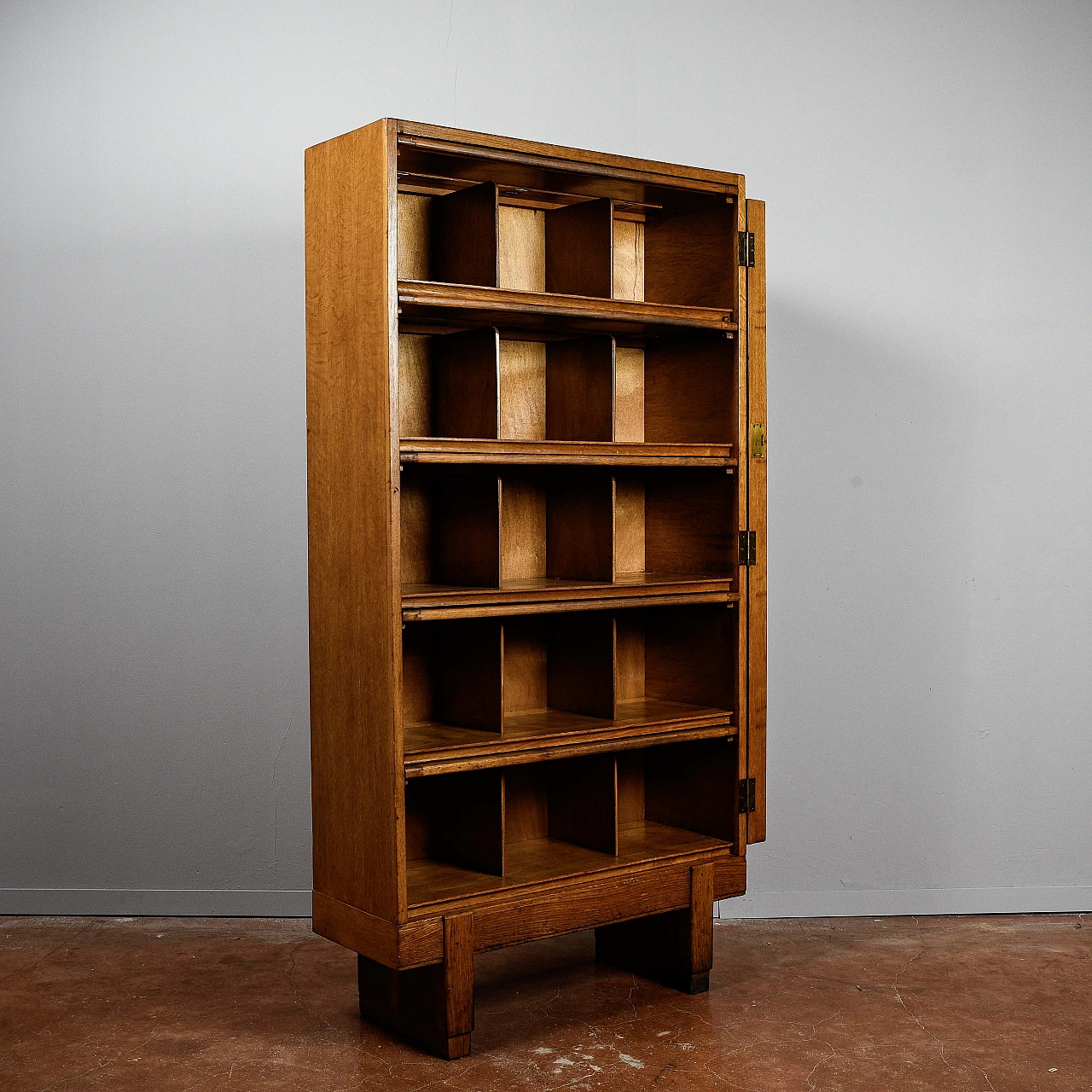 Oak file cabinet by di Staverton for RAF, 1960s 3