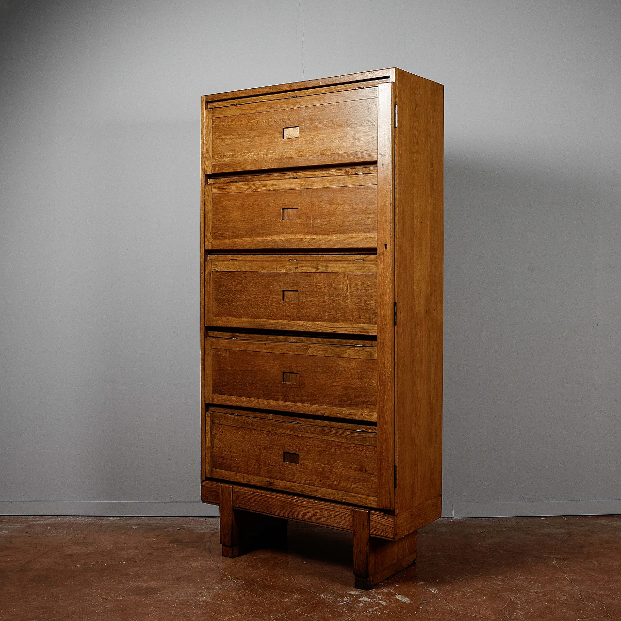 Oak file cabinet by di Staverton for RAF, 1960s 7