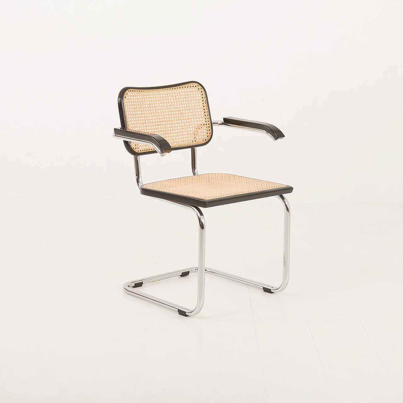 4 Cesca chairs in cane, beech & steel by M. Breuer for Gavina, 1980s 11