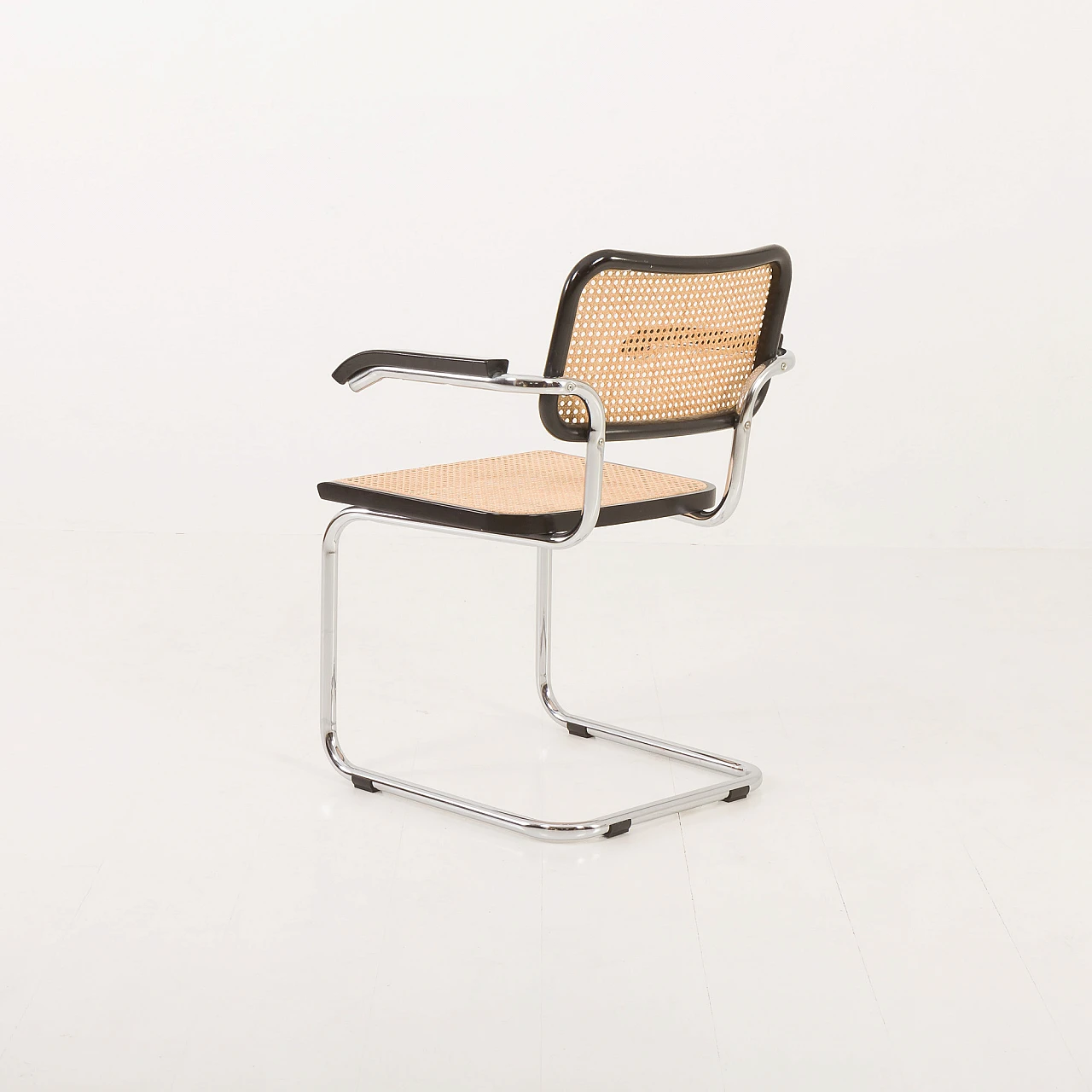 4 Cesca chairs in cane, beech & steel by M. Breuer for Gavina, 1980s 15