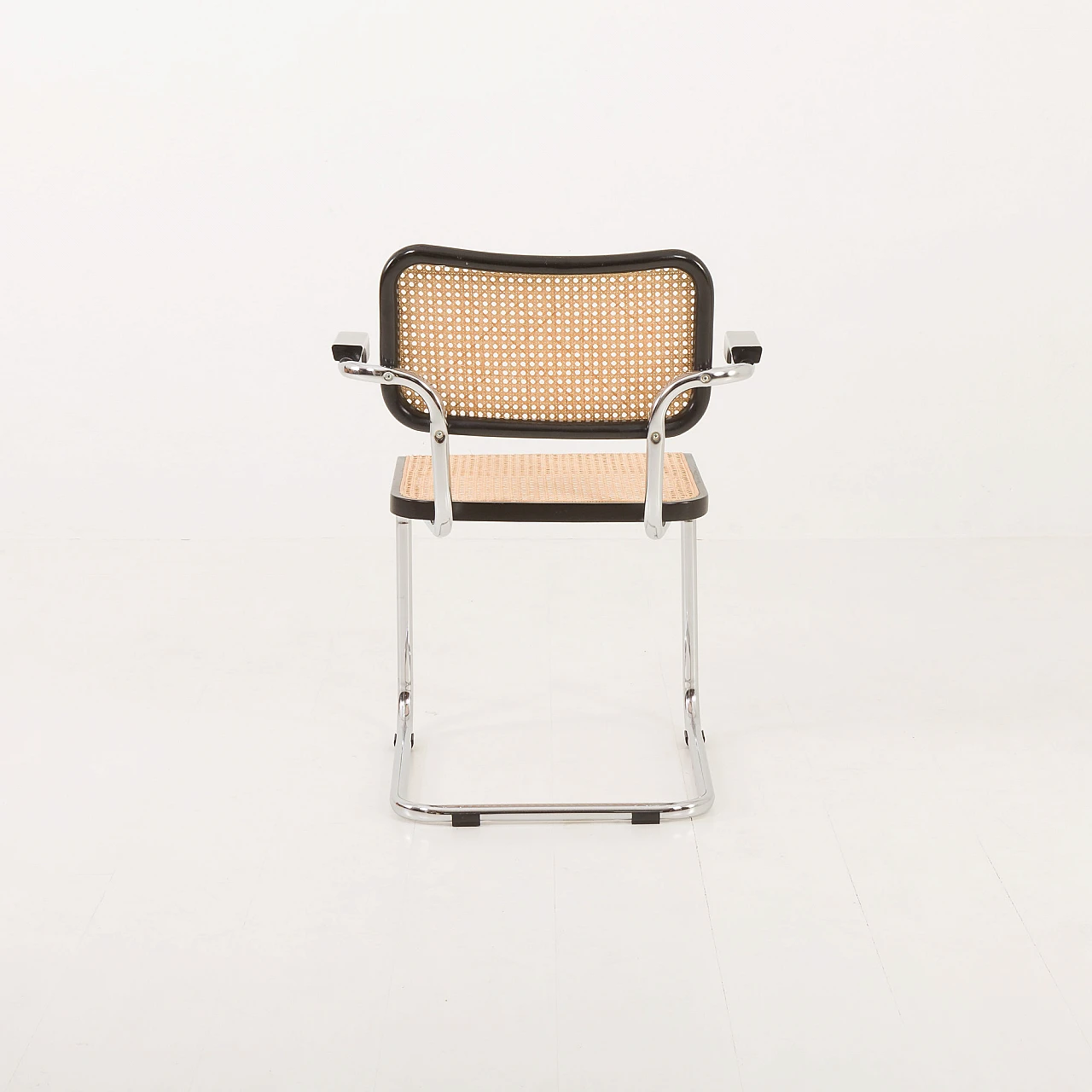 4 Cesca chairs in cane, beech & steel by M. Breuer for Gavina, 1980s 16