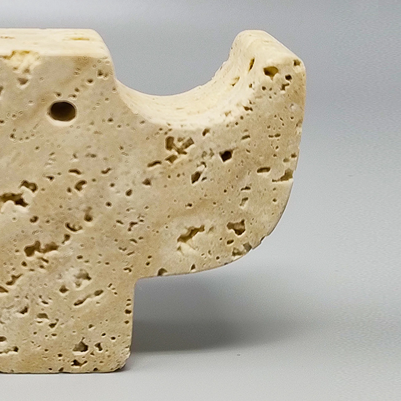 Travertine rhinoceros by Enzo Mari for F.lli Mannelli, 1970s 7