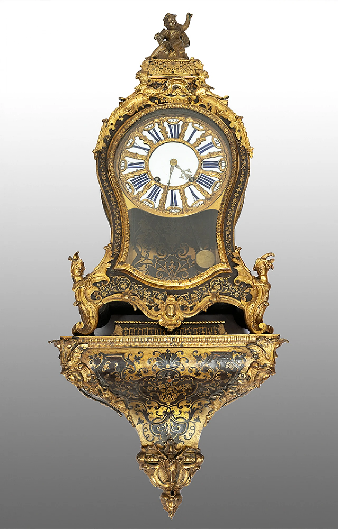 Cartel wall clock by Denis Masson, 18th century 1