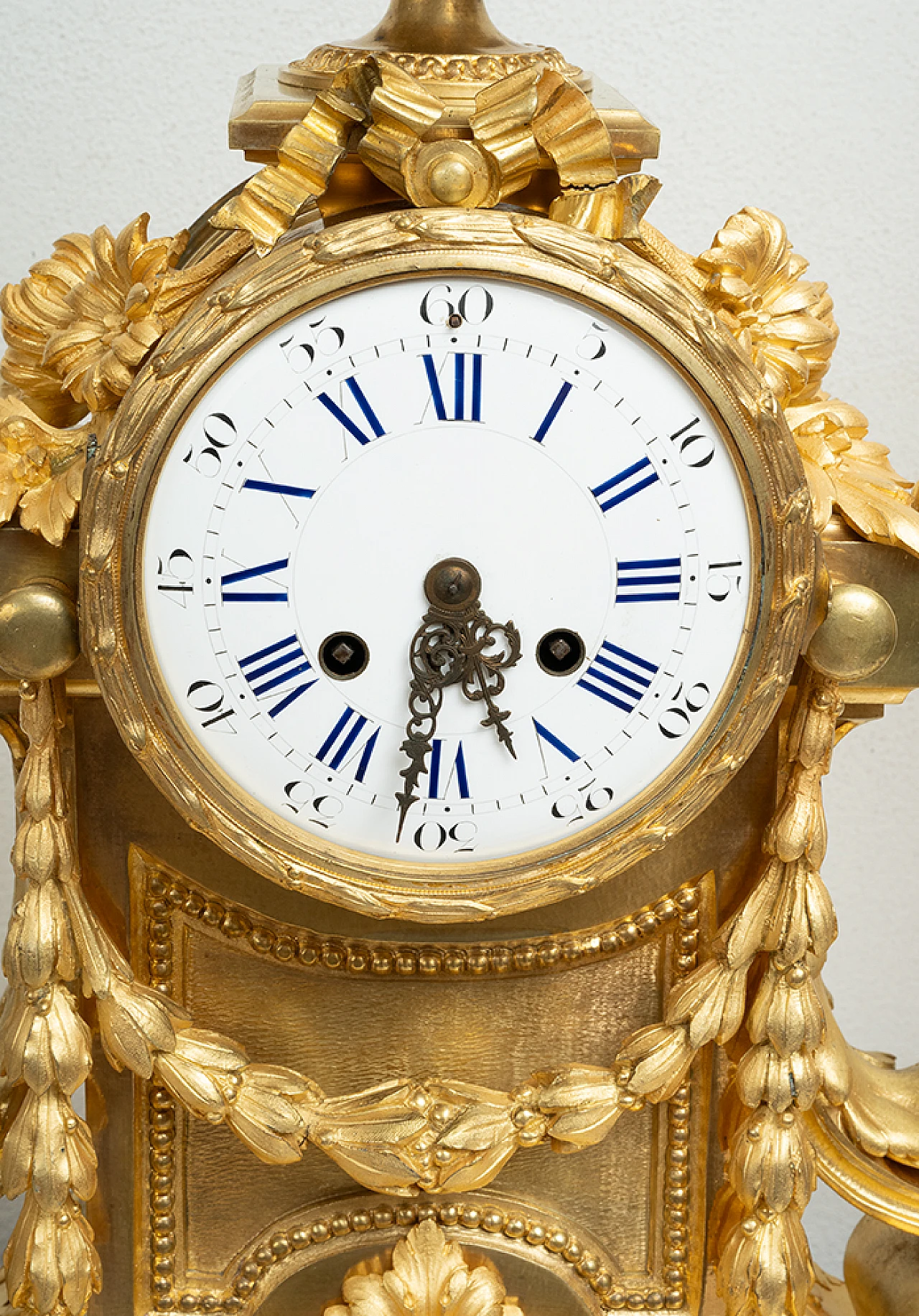 Napoleon III triptych gilded bronze clock, 19th century 2