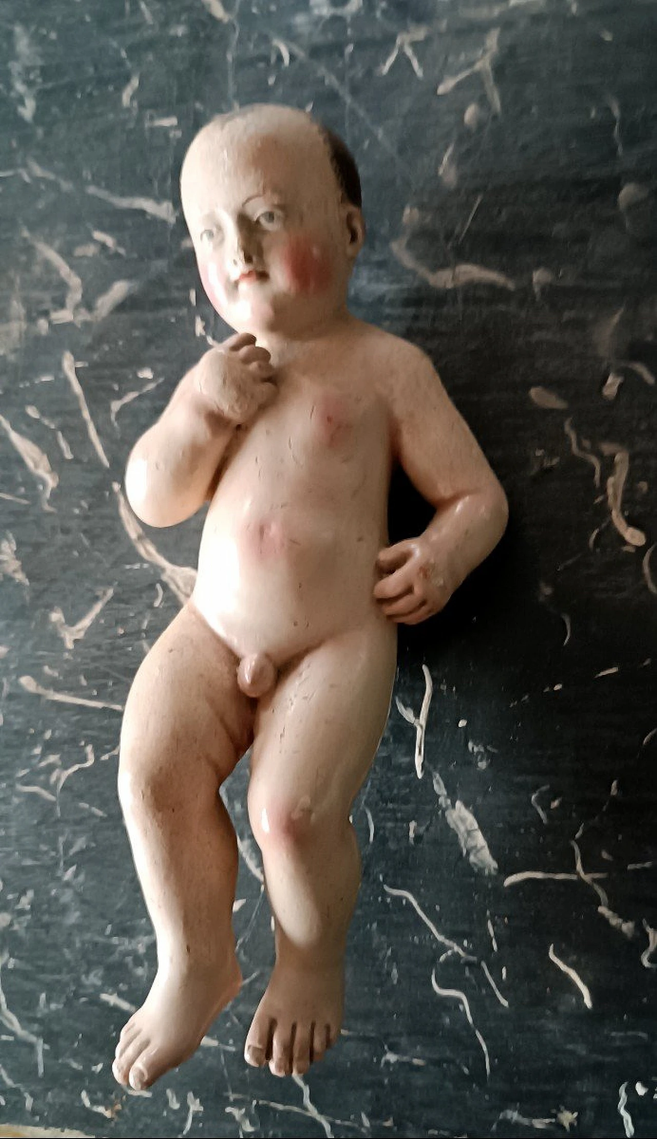 Baby Jesus, painted wood sculpture, 18th century 2