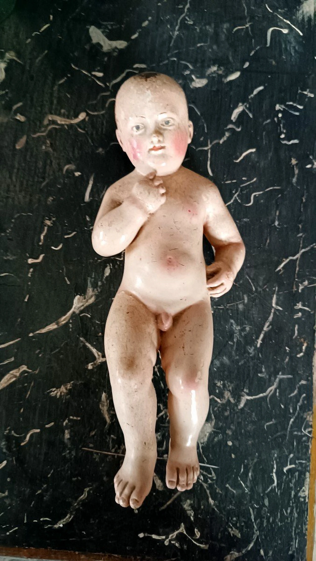 Baby Jesus, painted wood sculpture, 18th century 8