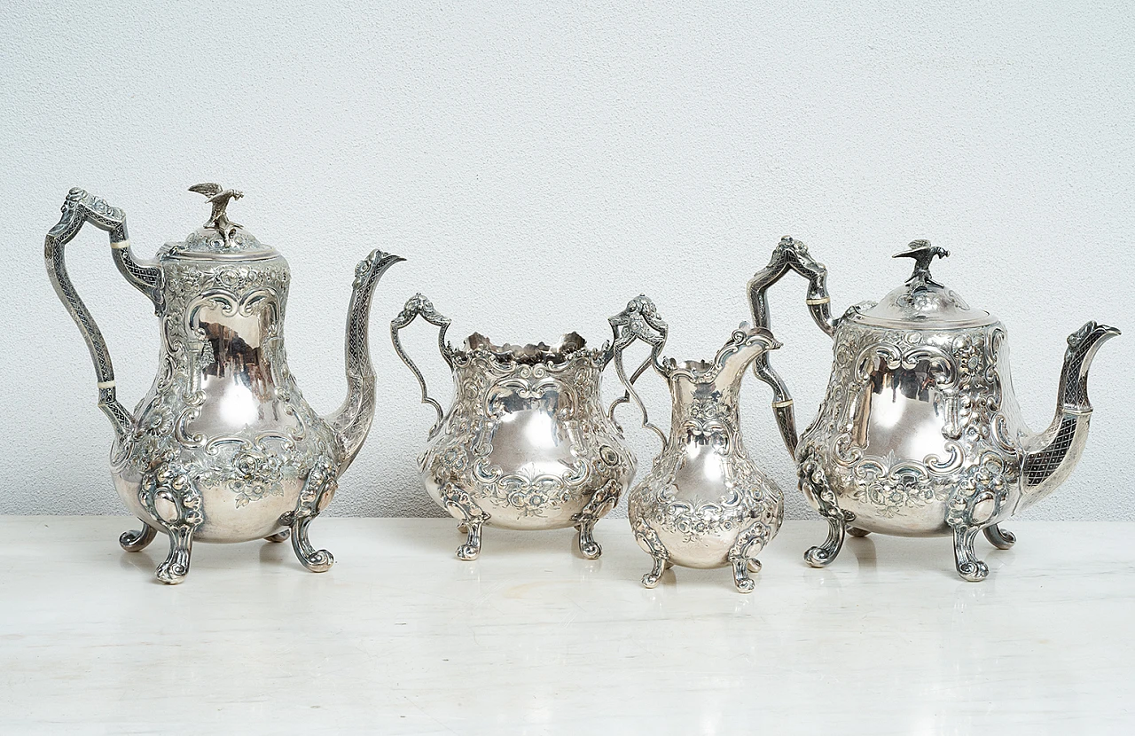 George III tea set in sheffield, 19th century 10