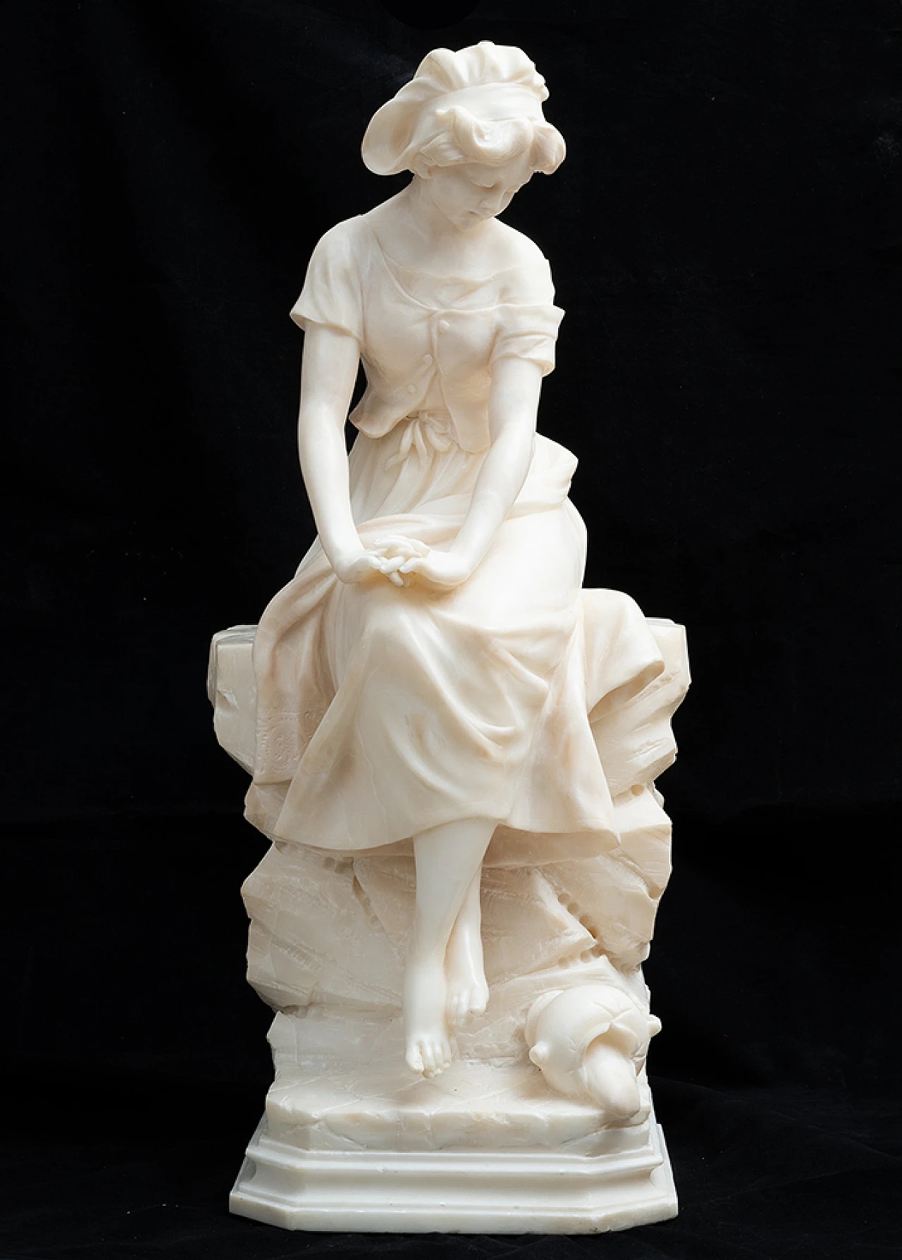 Napoleon III alabaster sculpture, second half of the 19th century 1