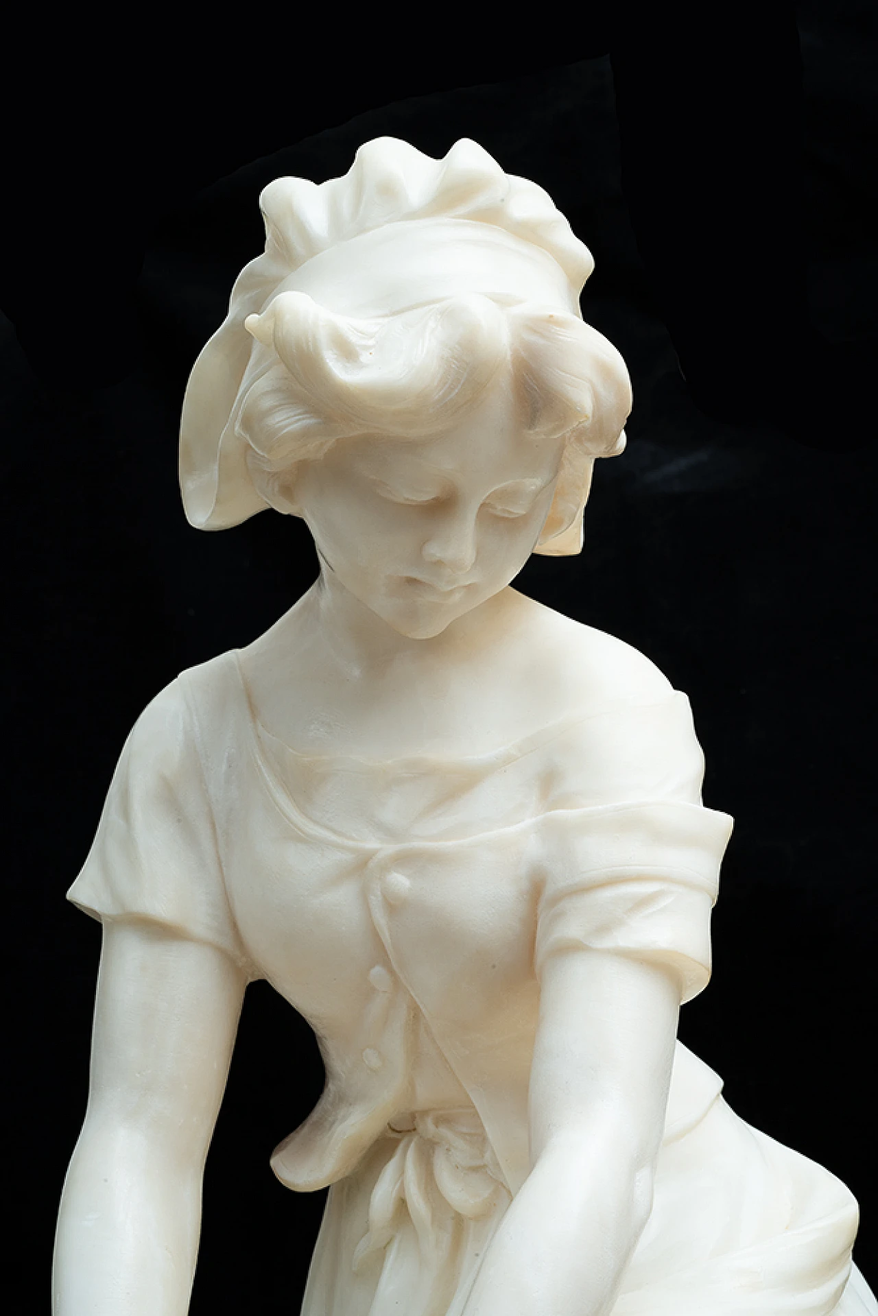 Napoleon III alabaster sculpture, second half of the 19th century 2