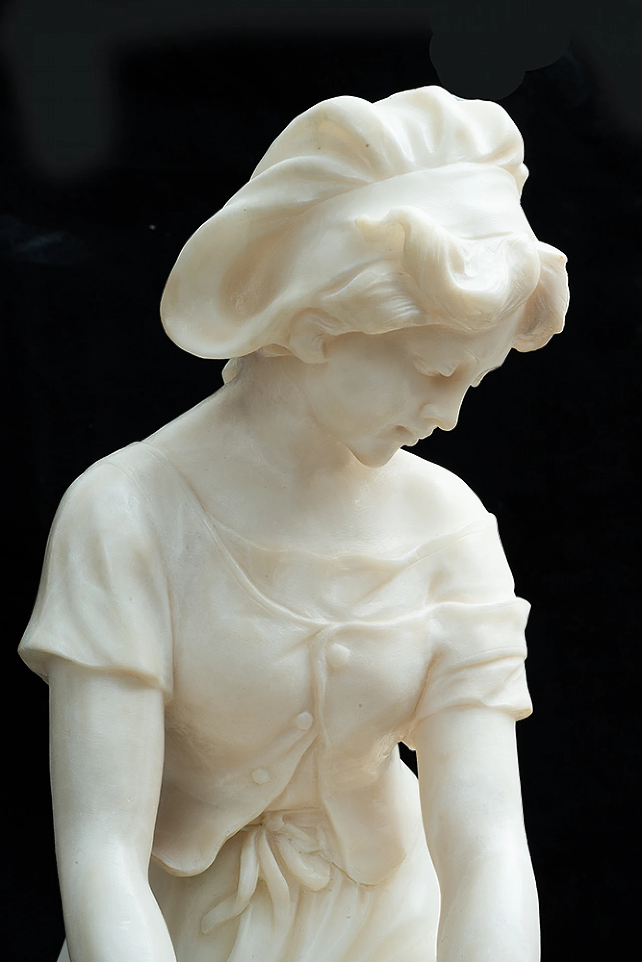 Napoleon III alabaster sculpture, second half of the 19th century 3